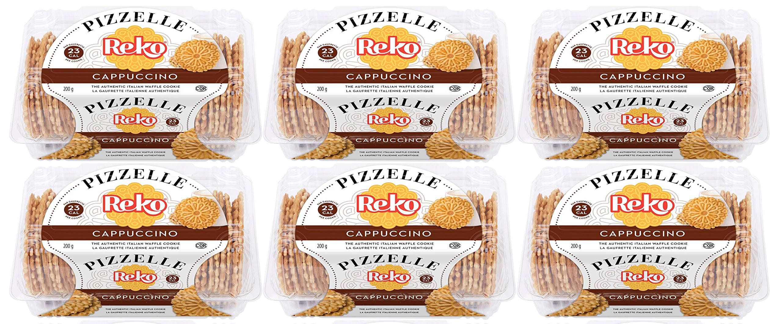 Reko Cappuccino Coffee Pizzelle - 6 Pack