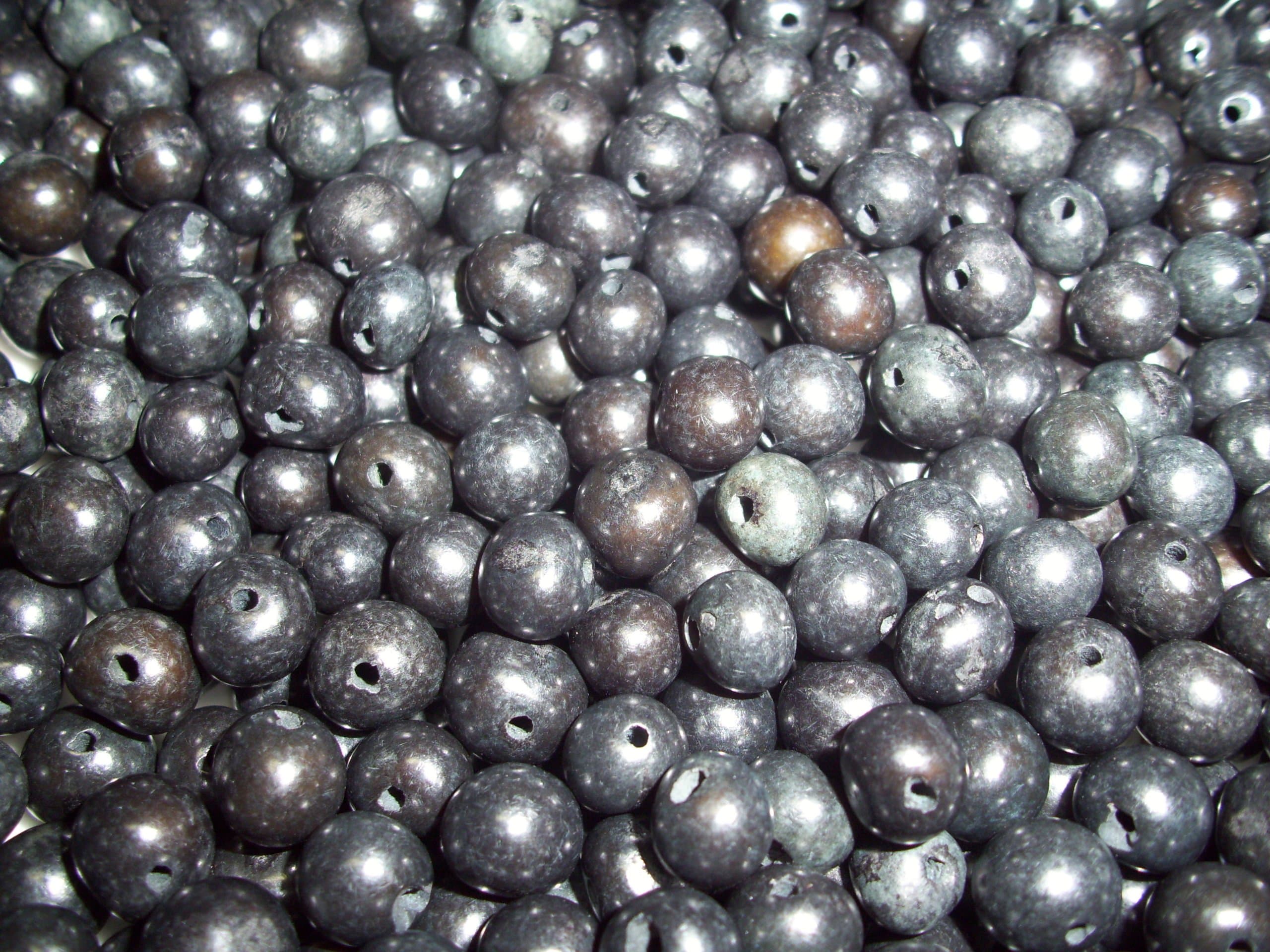 Acai Beads Black Pack of 100