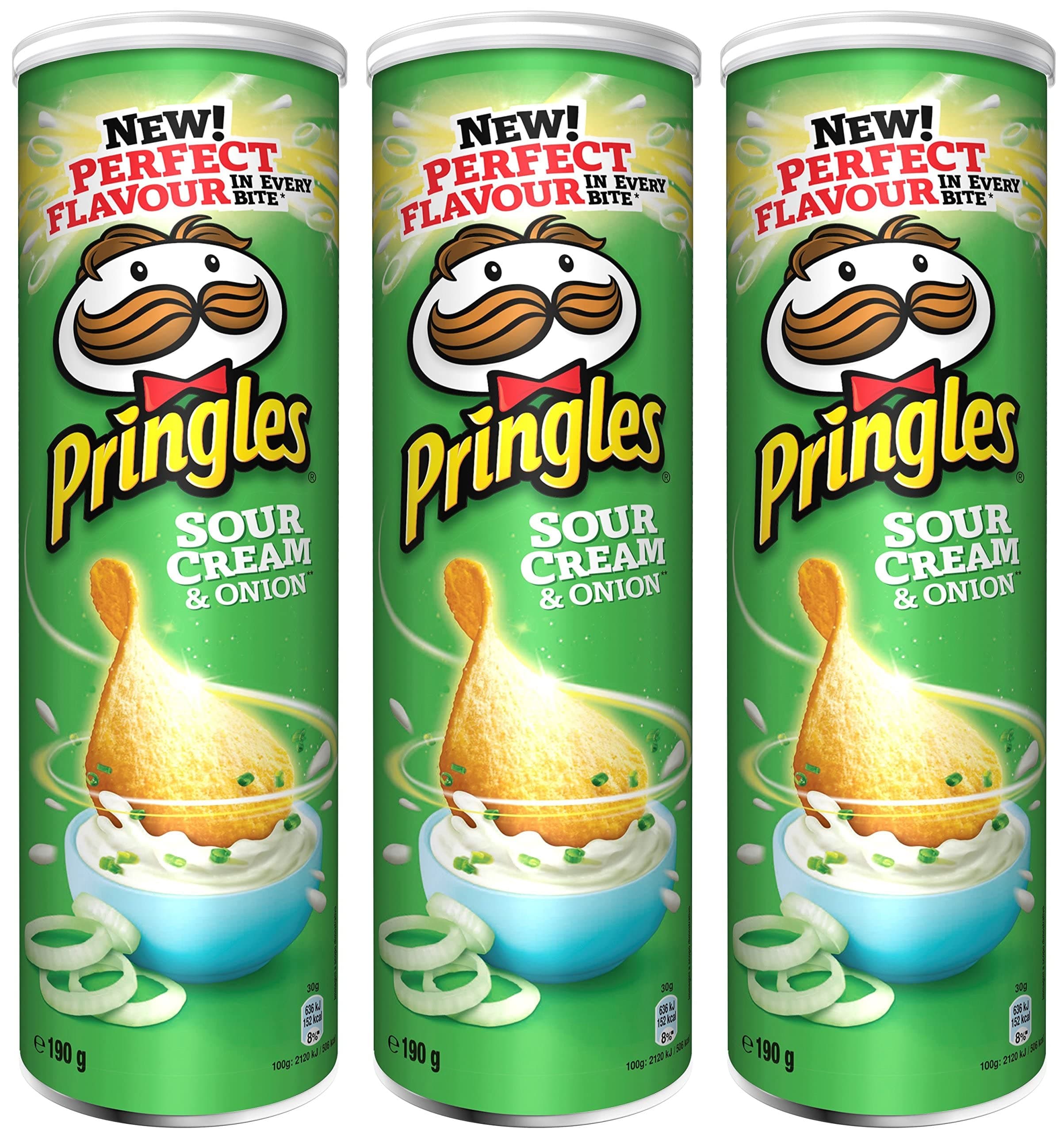 PringlesSour Cream & Onion 190 gr. - [Pack 3]