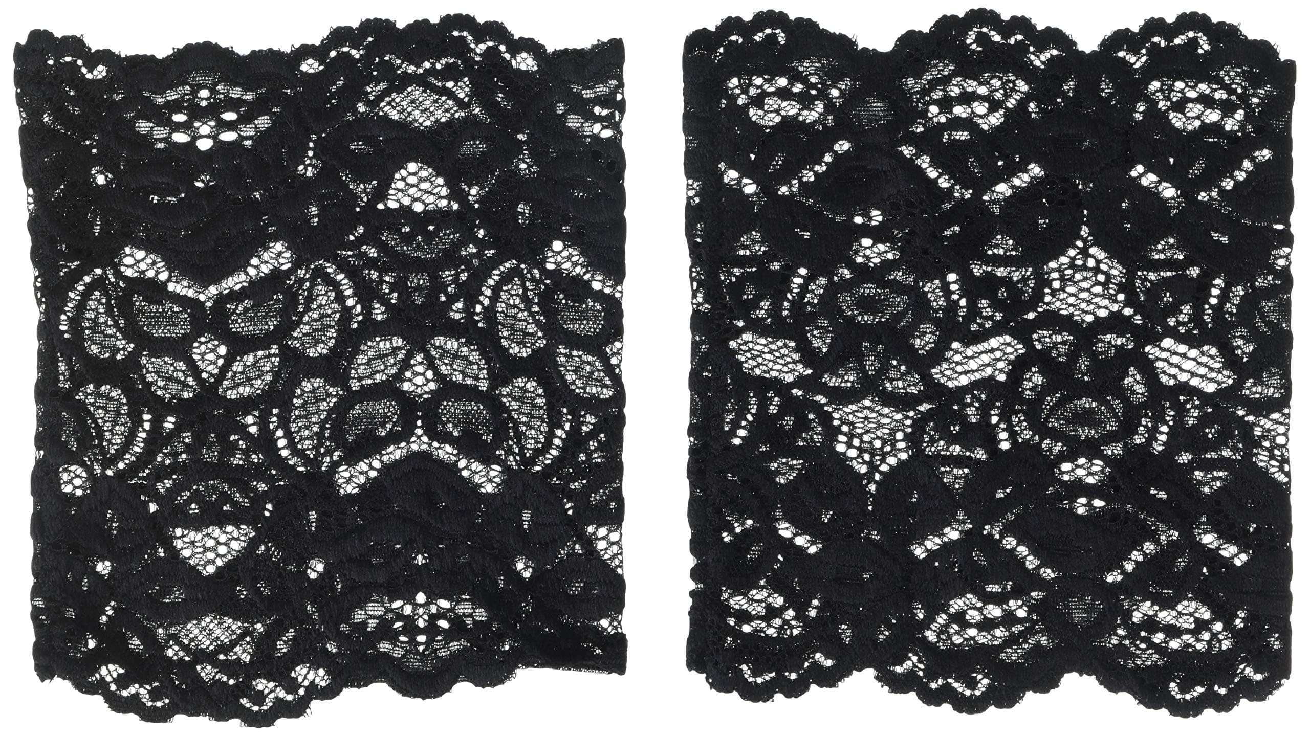 K. BellSocks Women's Lace Boot Cuff, Black, One Size