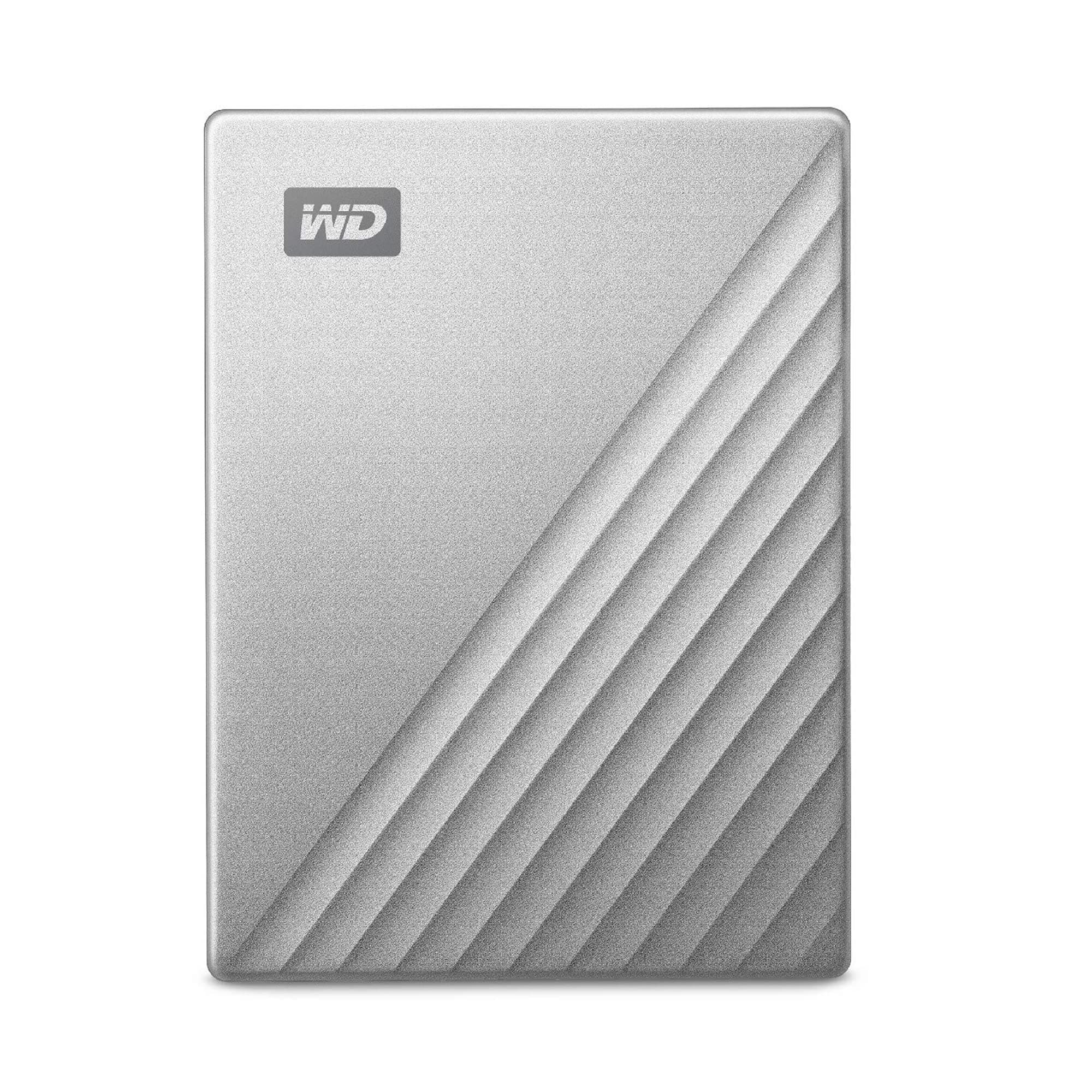 Western Digital WD Portable HDD 2TB USB Type-C Silver My Passport Ultra Encryption Password Protection External Hard Drive