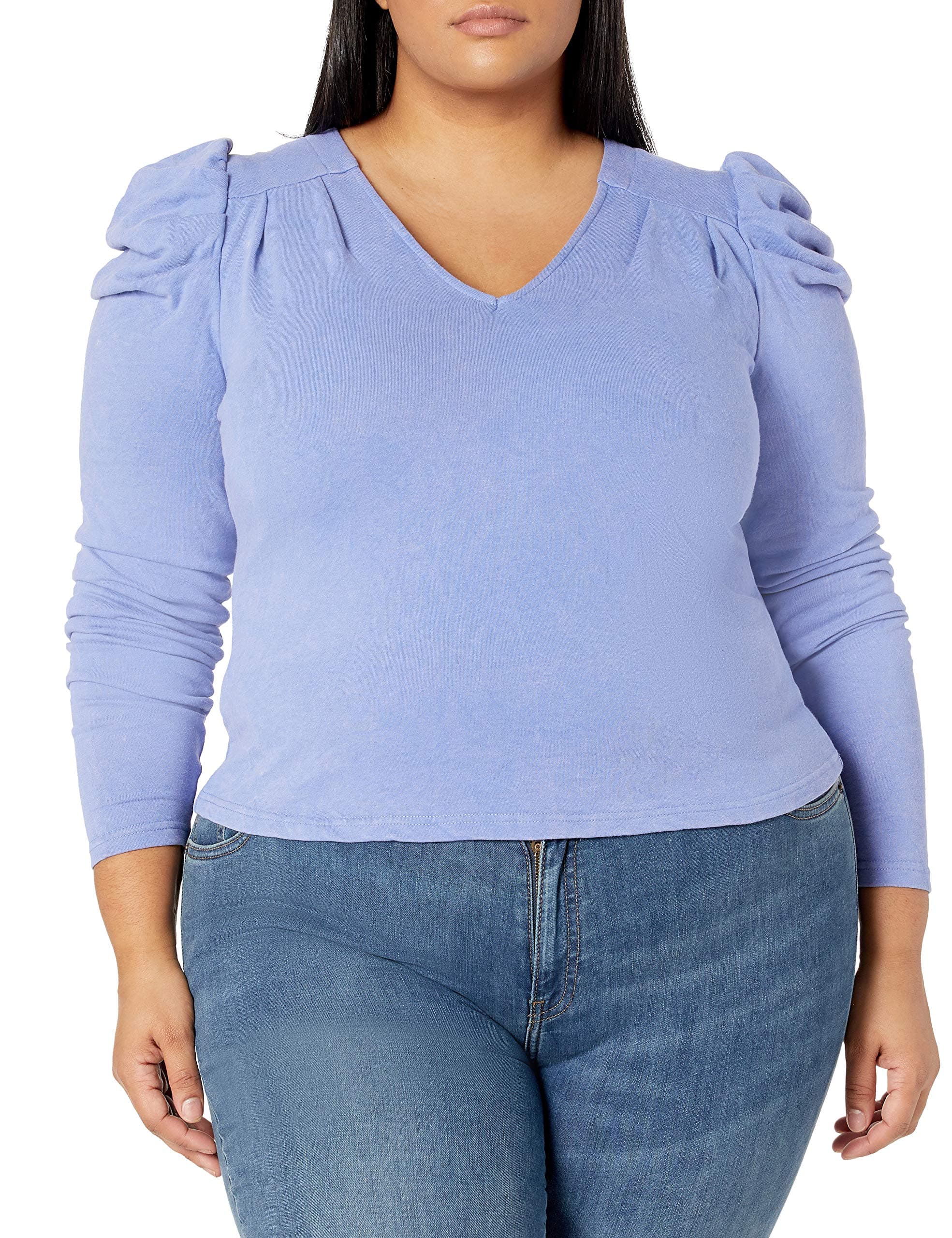 Women's Puff Sleeve V-neck - Amazon Exclusive