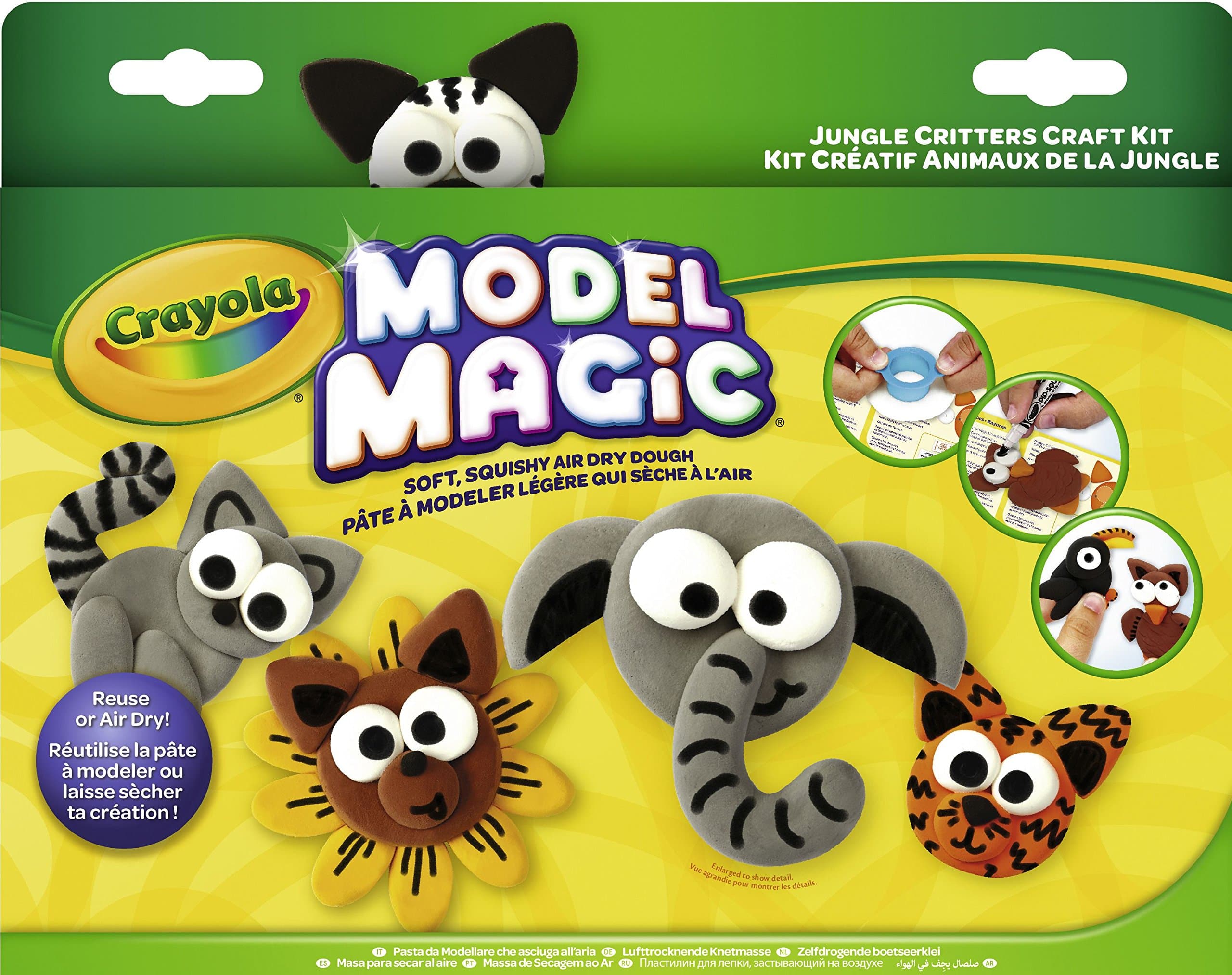 CRAYOLA 57-2017 Model Magic Creative Critters Jungle Craft Kit
