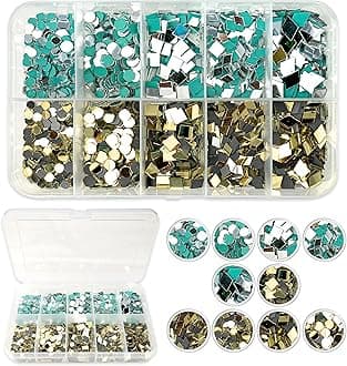 Twinster Mirrors for Craft Work (10 Different Shapes, 1500 Total Pieces) Lippan Art Craft Materials Kit Decorative Mirrors DIY Best Kit