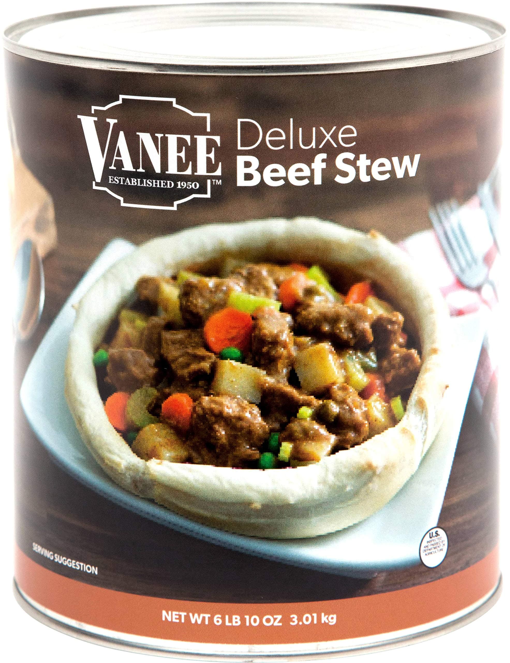 Beef Stew, no. 10 can -- 6 cans per case.