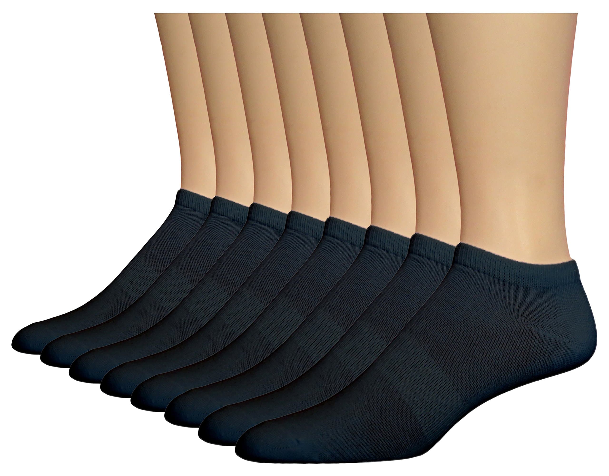Top Step Men's Athletic Low-cut Socks with Arch Support - 8 Pack