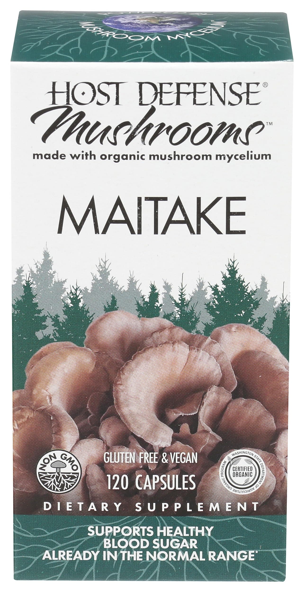 HOST DEFENSE Maitake Cellular Support, 120 CT
