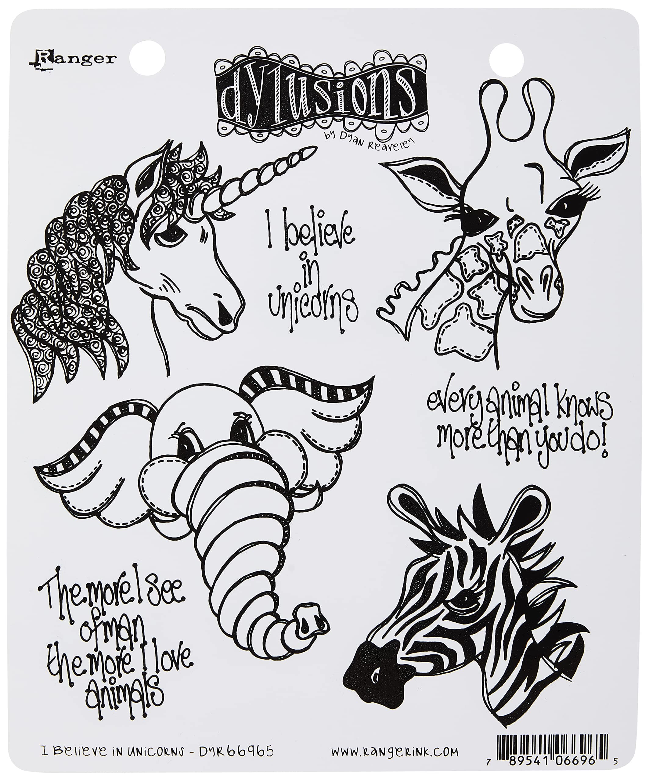 Dylusions Cling Stamp Set 8.5 x 7 x 0.25