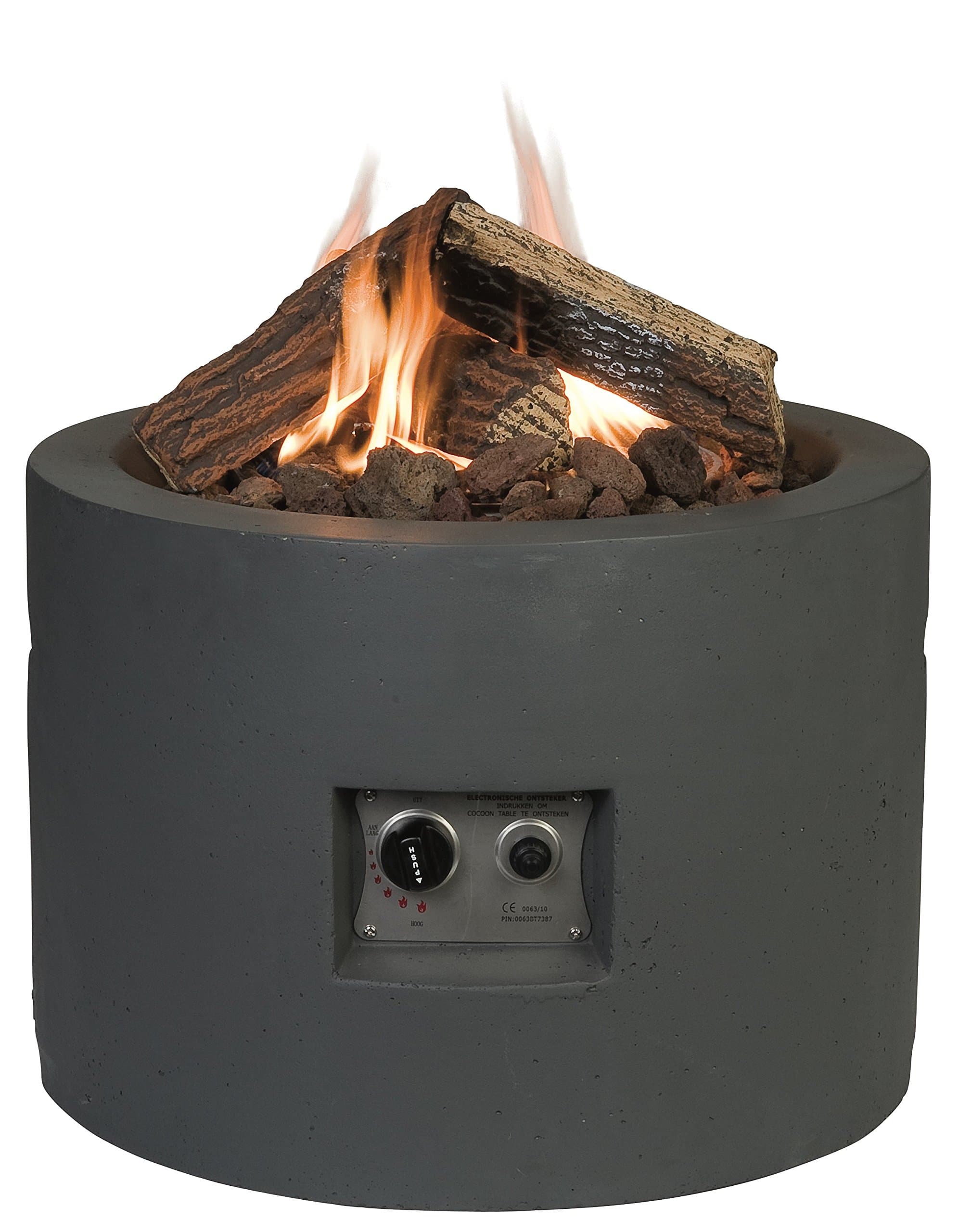Happy Cocoon Round Gas Firepit Table