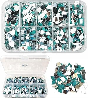 Twinster Mirrors for Craft Work (10 Different Shapes, 1600 Total Pieces) Lippan Art Craft Materials Kit Decorative Mirrors DIY Best Kit