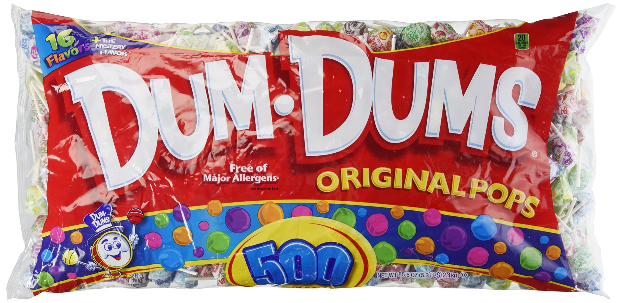 Dum Dum Pops 85.5 oz, 500-Count by Dum Dum