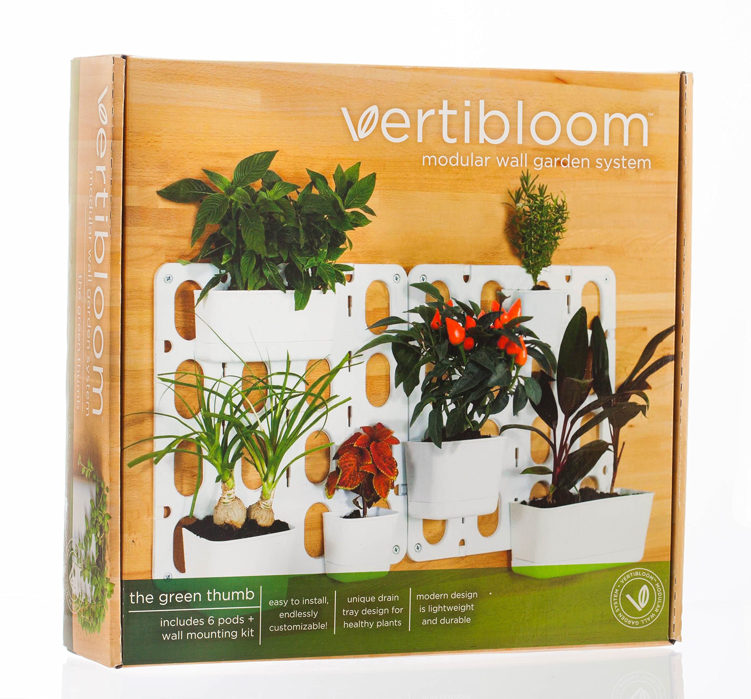 Living Wall Garden Starter Kit - Modular Indoor Vertical Planter System