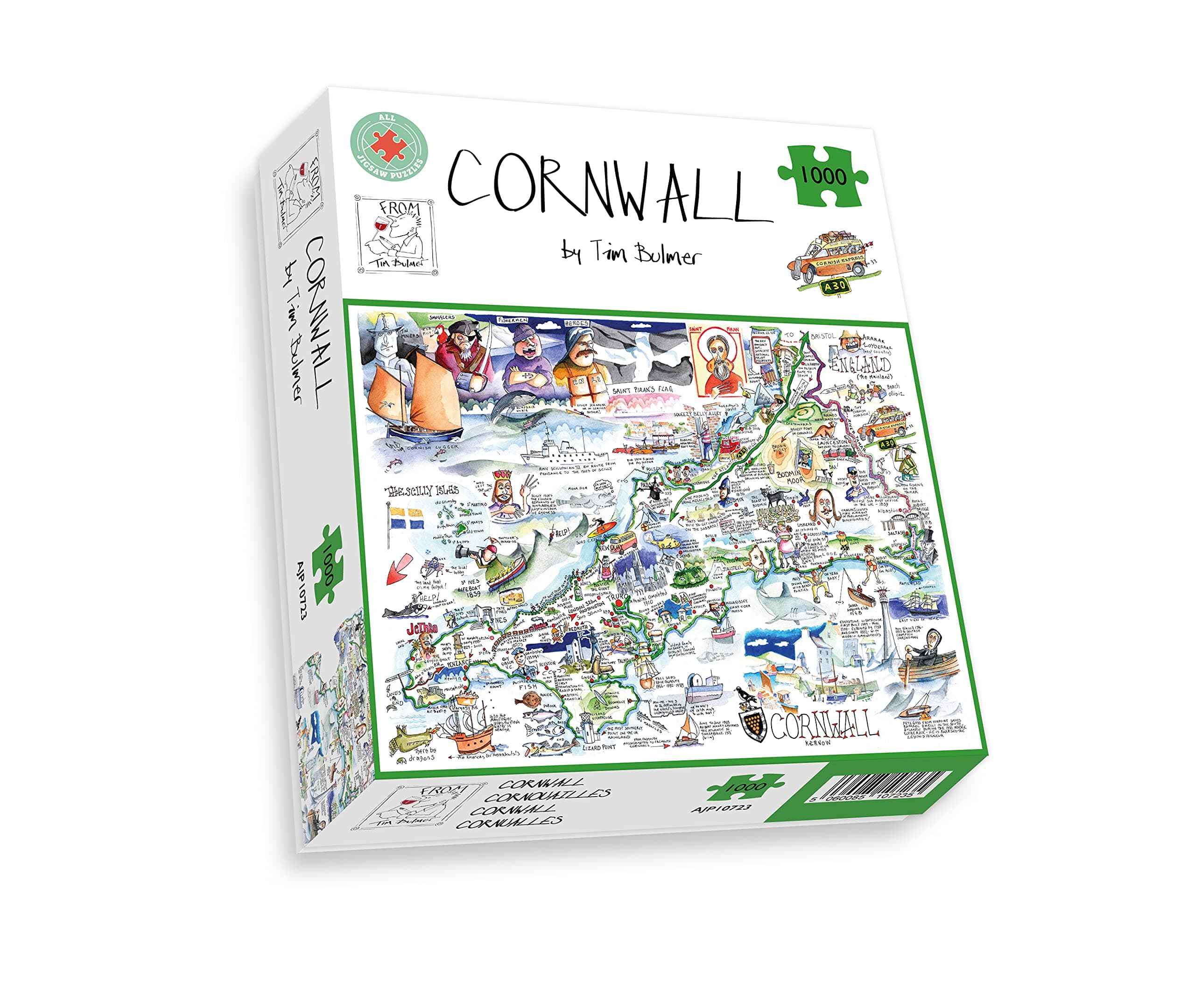 All Jigsaw PuzzlesMap of Cornwall 1000 Piece