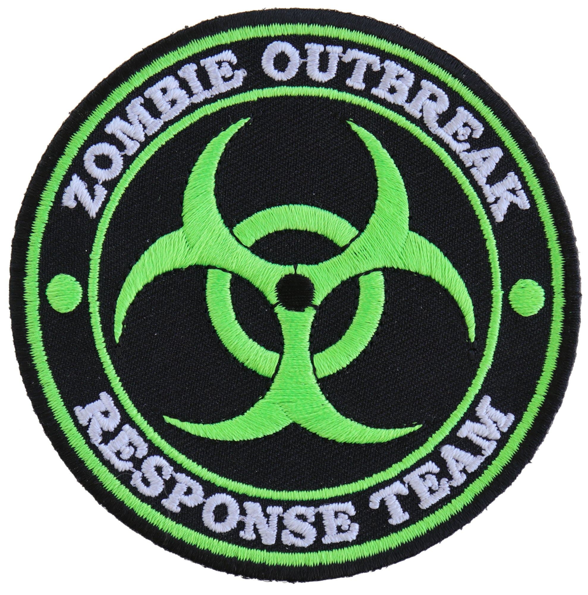 Ivamis TradingZombie Outbreak Response Team Green Patch - 3.5x3.5 inch. Embroidered Iron on Patch