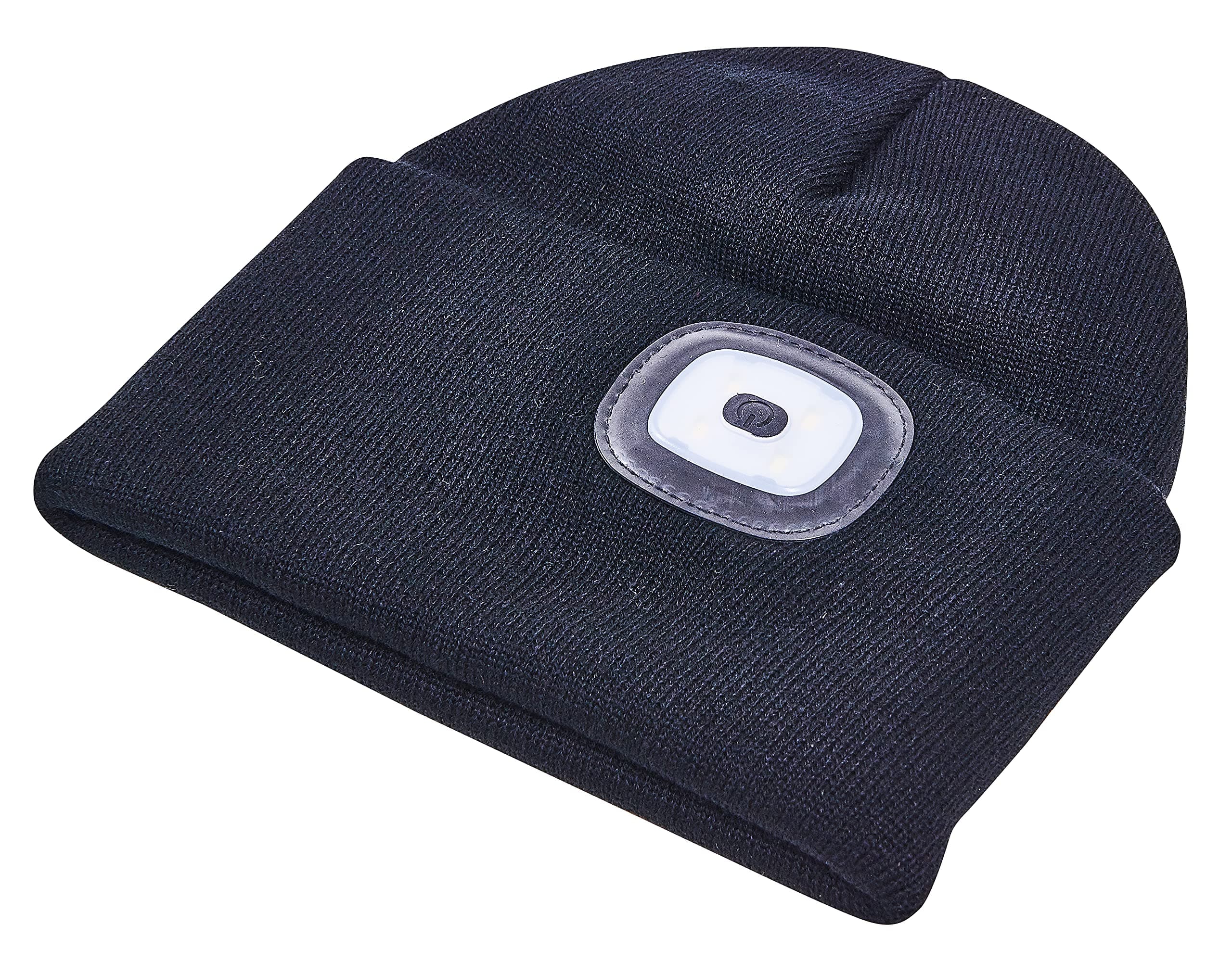 AmtechAm-Tech S1670 USB Rechareable Smd LED Beanie Hat, Black