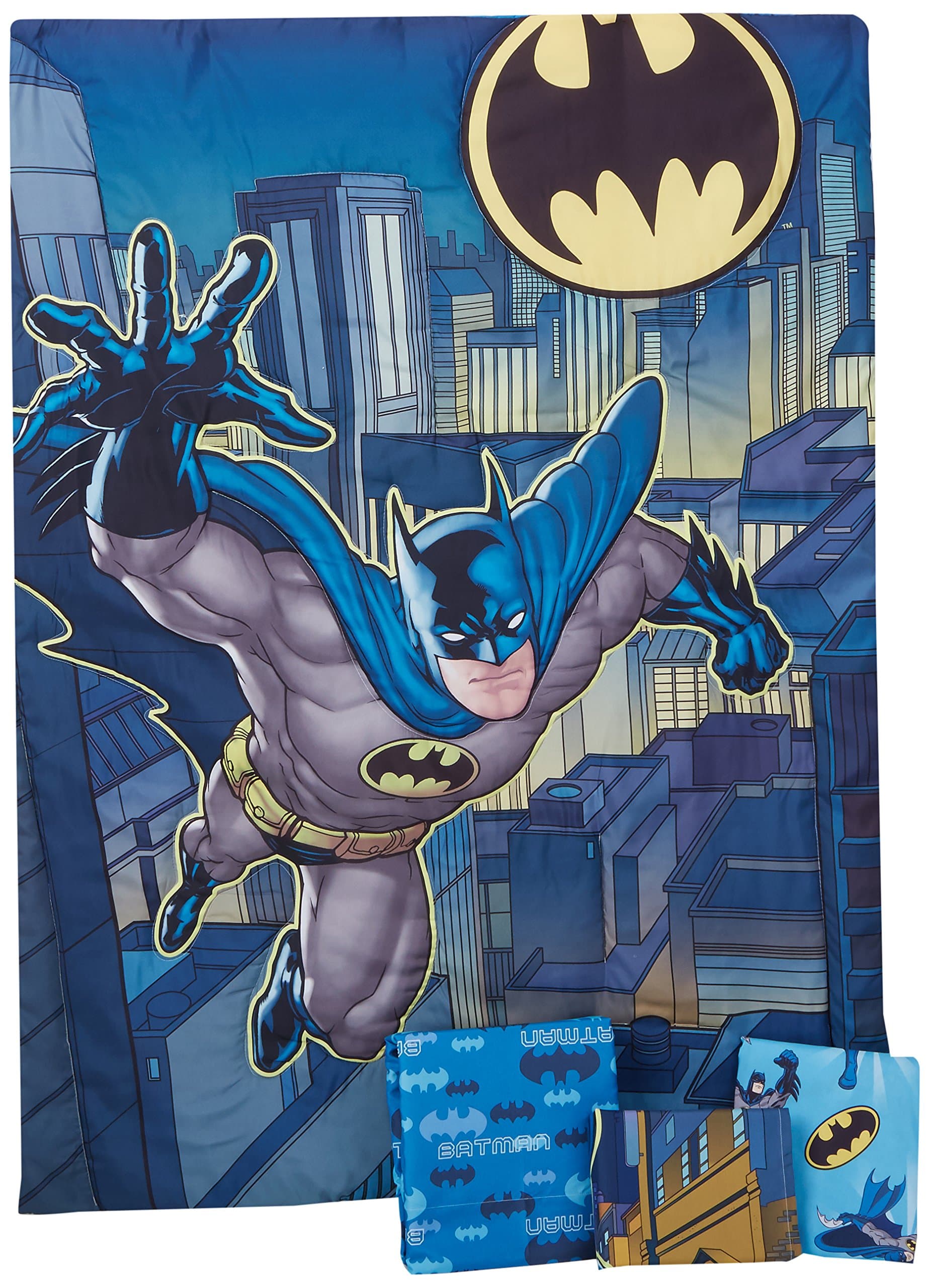 Warner Brothers Batman 4 pc Toddler Bedding Set