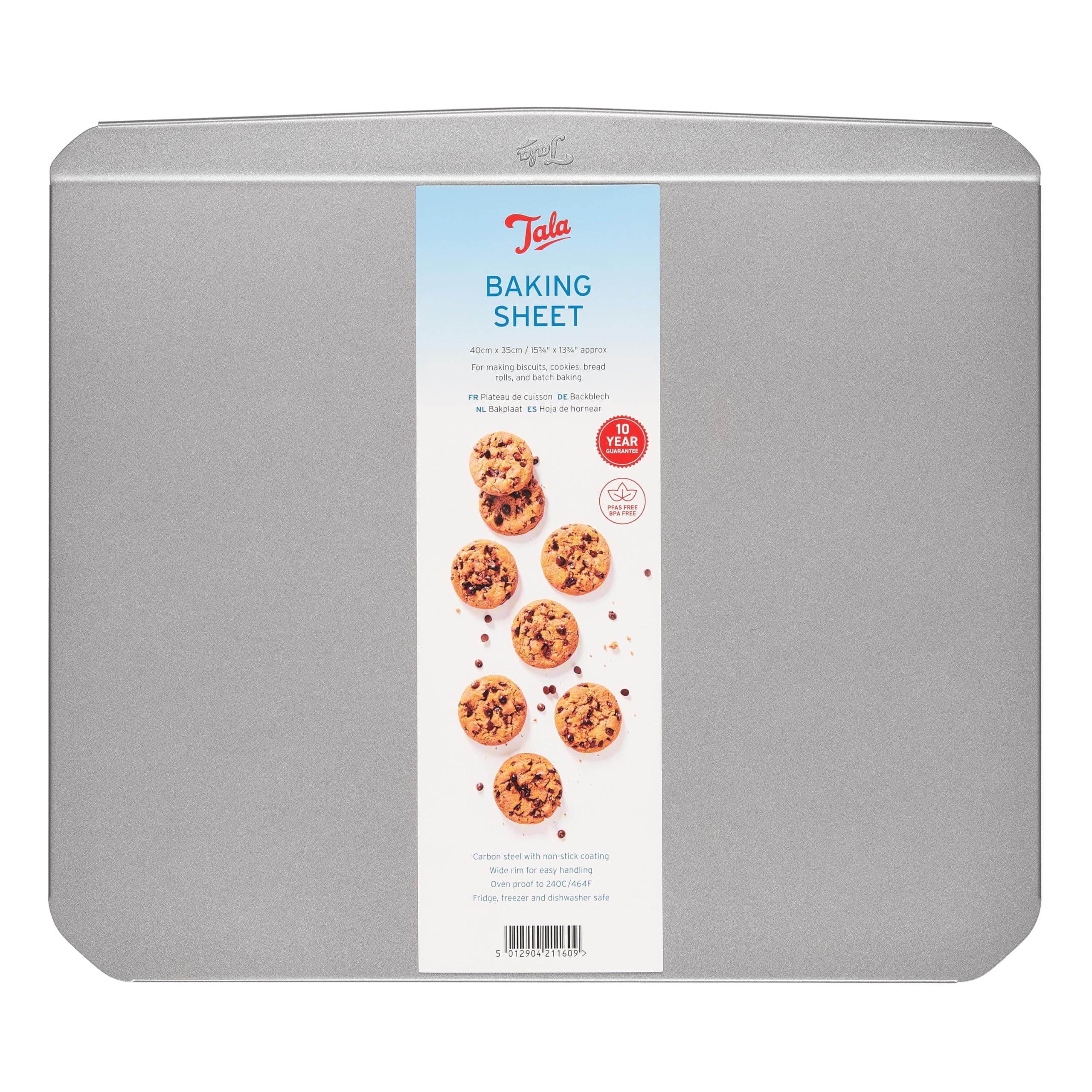 Tala Baking Sheet - Non-stick Baking Tray - Even Heat Distribution Oven Tray for Cookies, Biscuits & Gingerbread - Bakeware Accessories - 40cmx 35cm