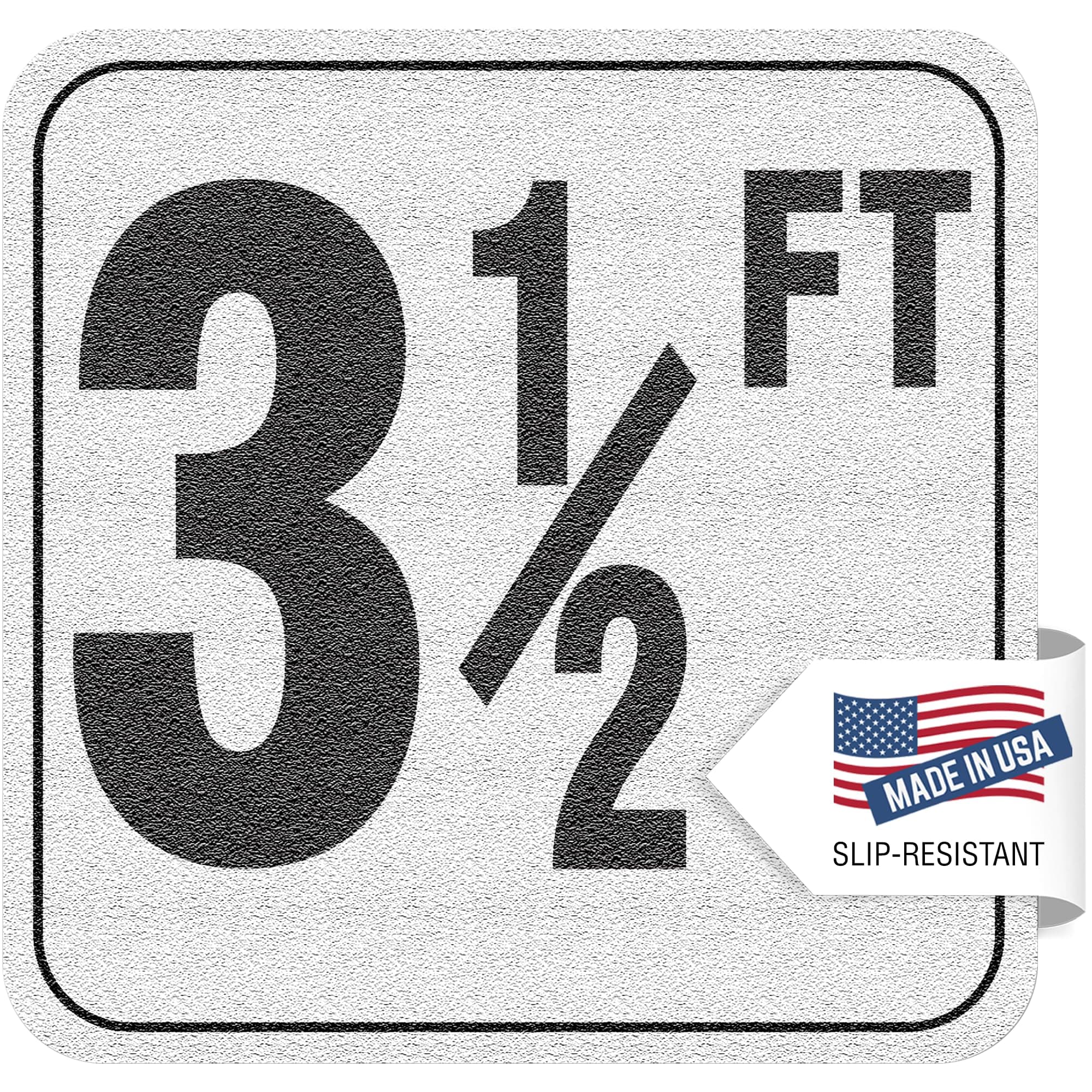 - Aquatic Custom Tile 3 1/2FT Depth Markers, 6x6 Inch Vinyl Stickers, Swimming Pool Number Signage, Adhesive Pool Depth Markers for Decks, Made in USA