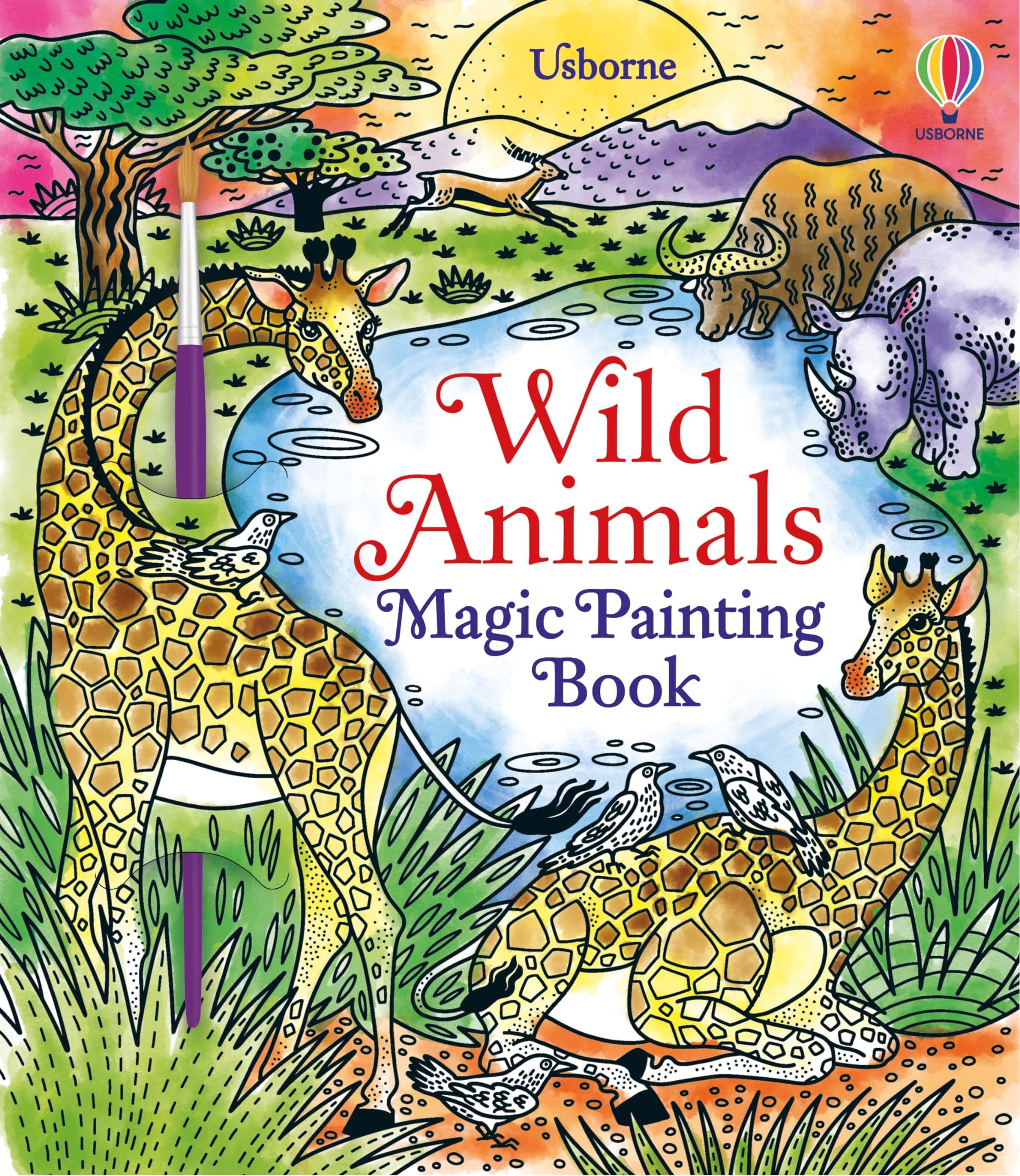 Wild Animals Magic Painting Book: A Fun Paint-with-Water Book About Amazing Wildlife for Kids (Ages 3-5)