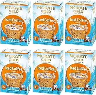 Gold Premium iced coffee Caramel 6 boxes x 8 sachets total 48