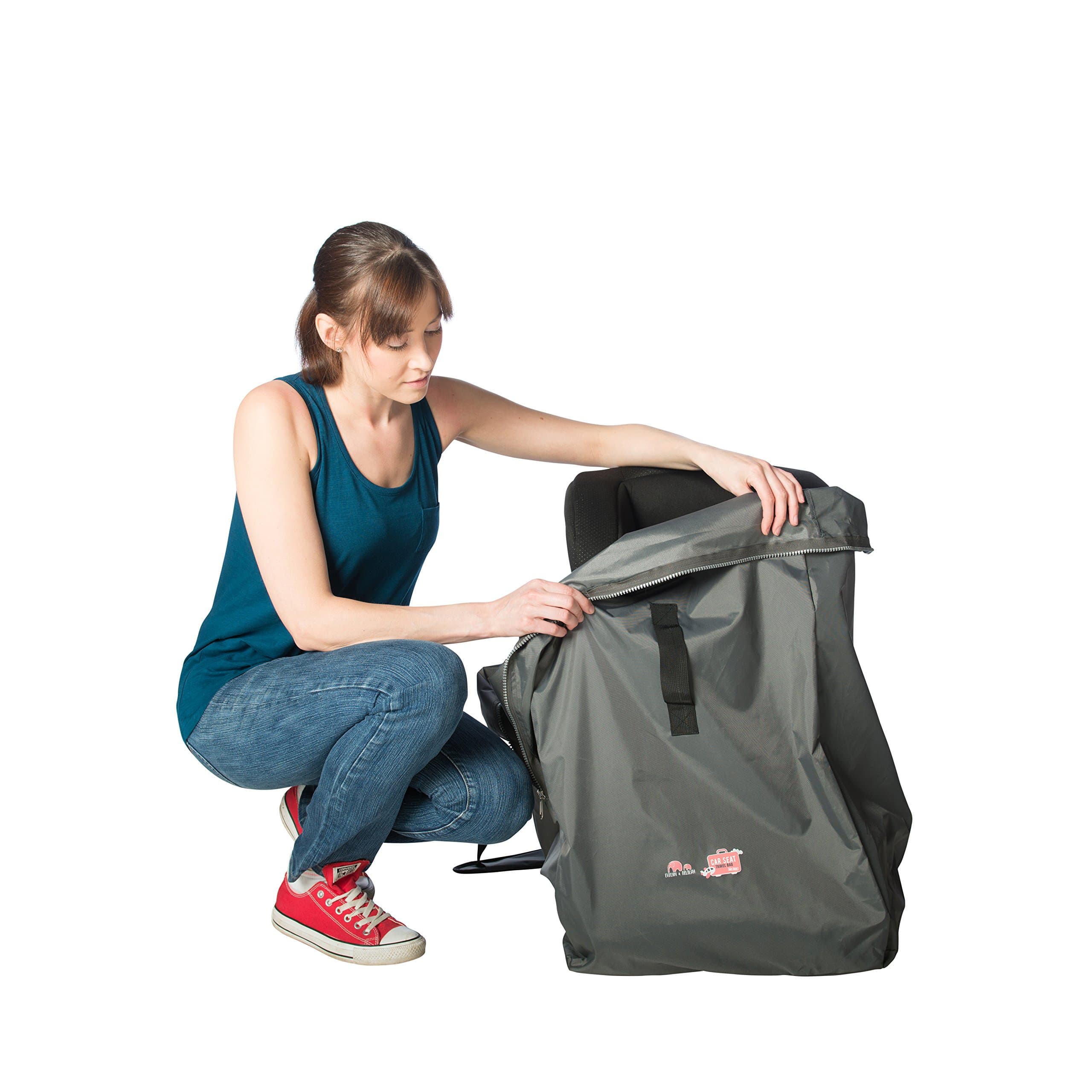 Car Seat Travel Gate Check Bag Padded Backpack Straps And Base Protection