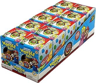 Frankford Super Mario Wonder Ball Milk Chocolate with surprise collectible coin, 10 Pack for Kids Teens Adults Boys Girls Men Women of all ages, Easter Basket Stuffers Gift, Candy