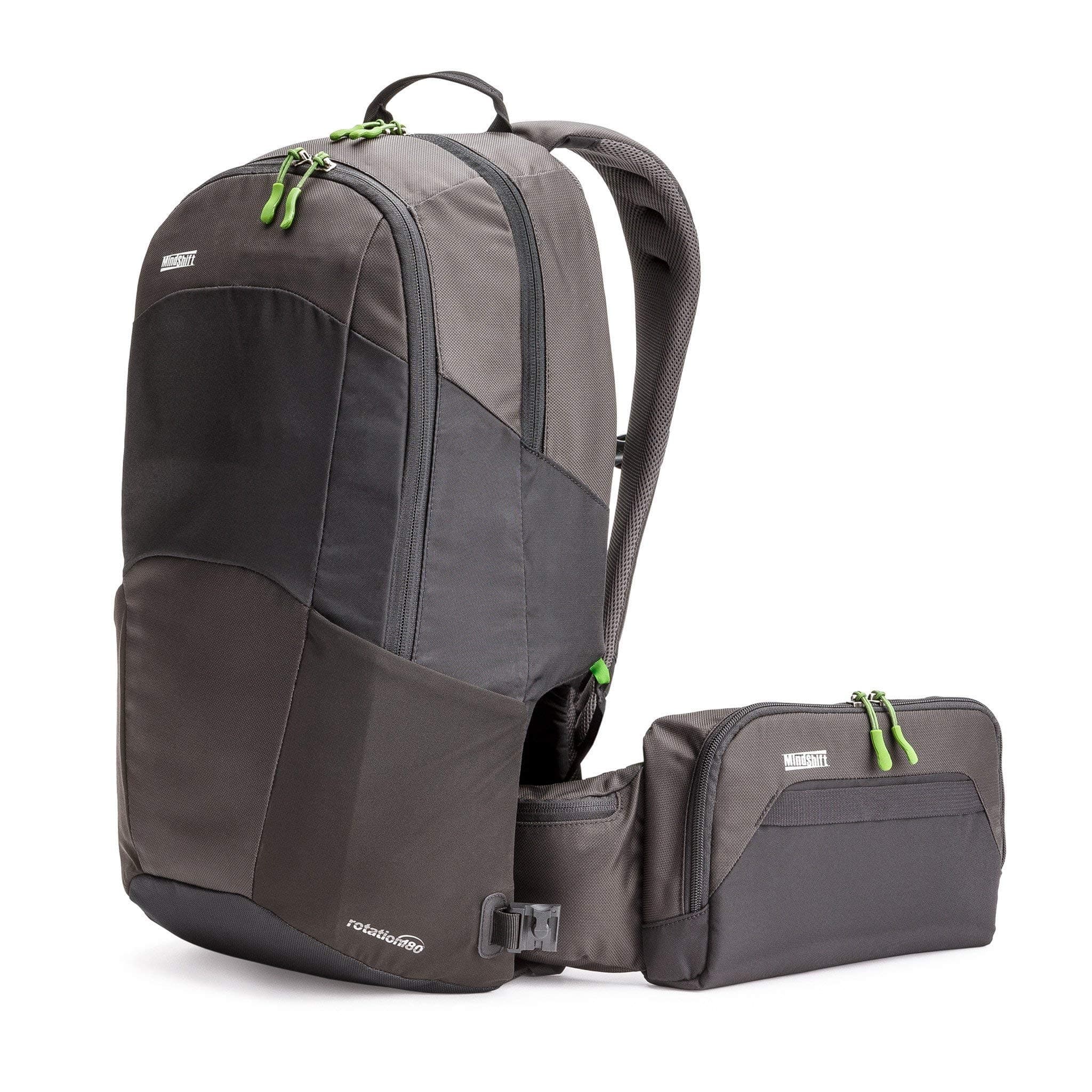 MindShift rotation180° Travel Away Backpack with Rotating Belt Pack (Charcoal)