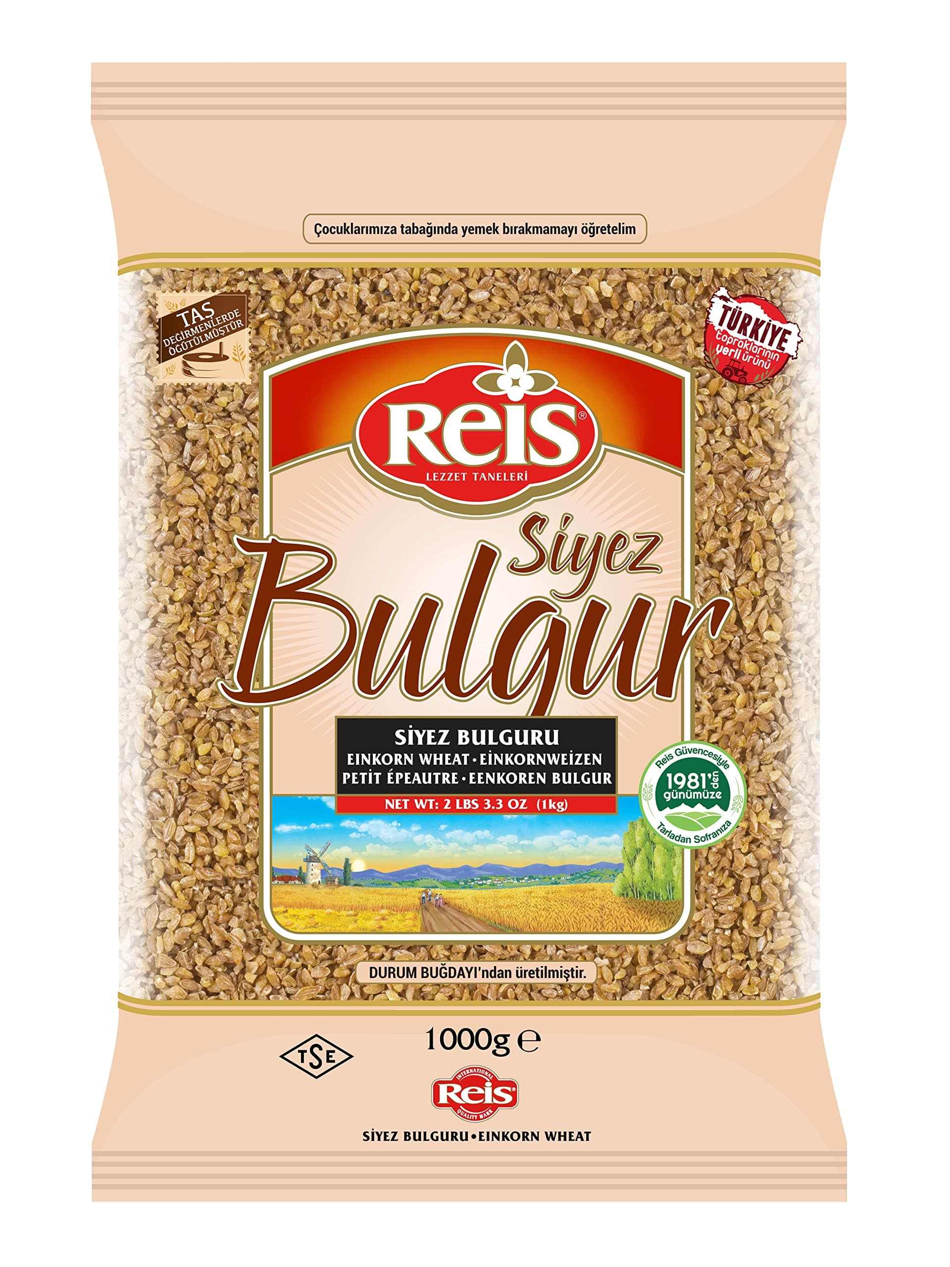 Reis Einkorn Wheat (1000g x 2 Pieces)