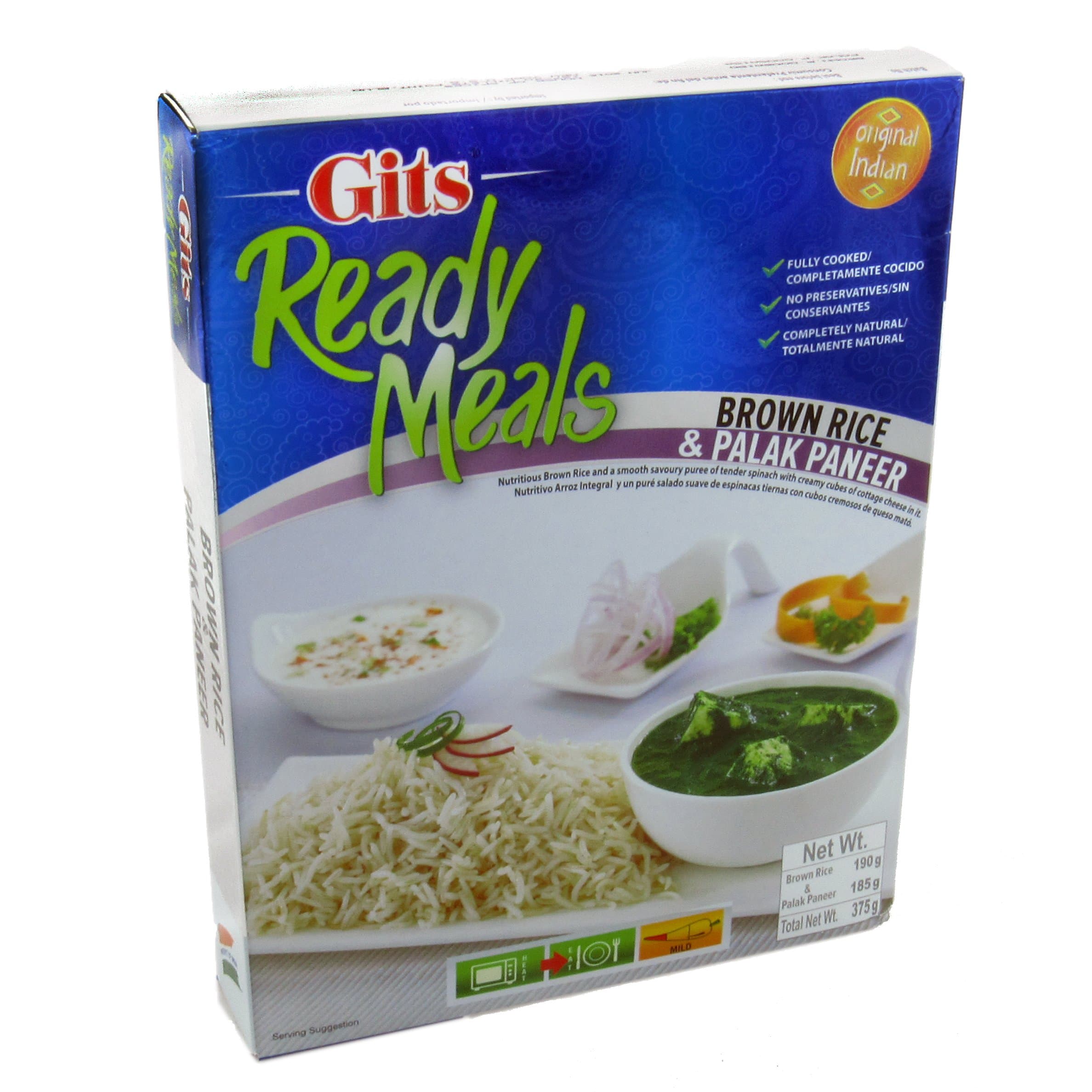 Palak Paneer with Brown Rice - 5 pack