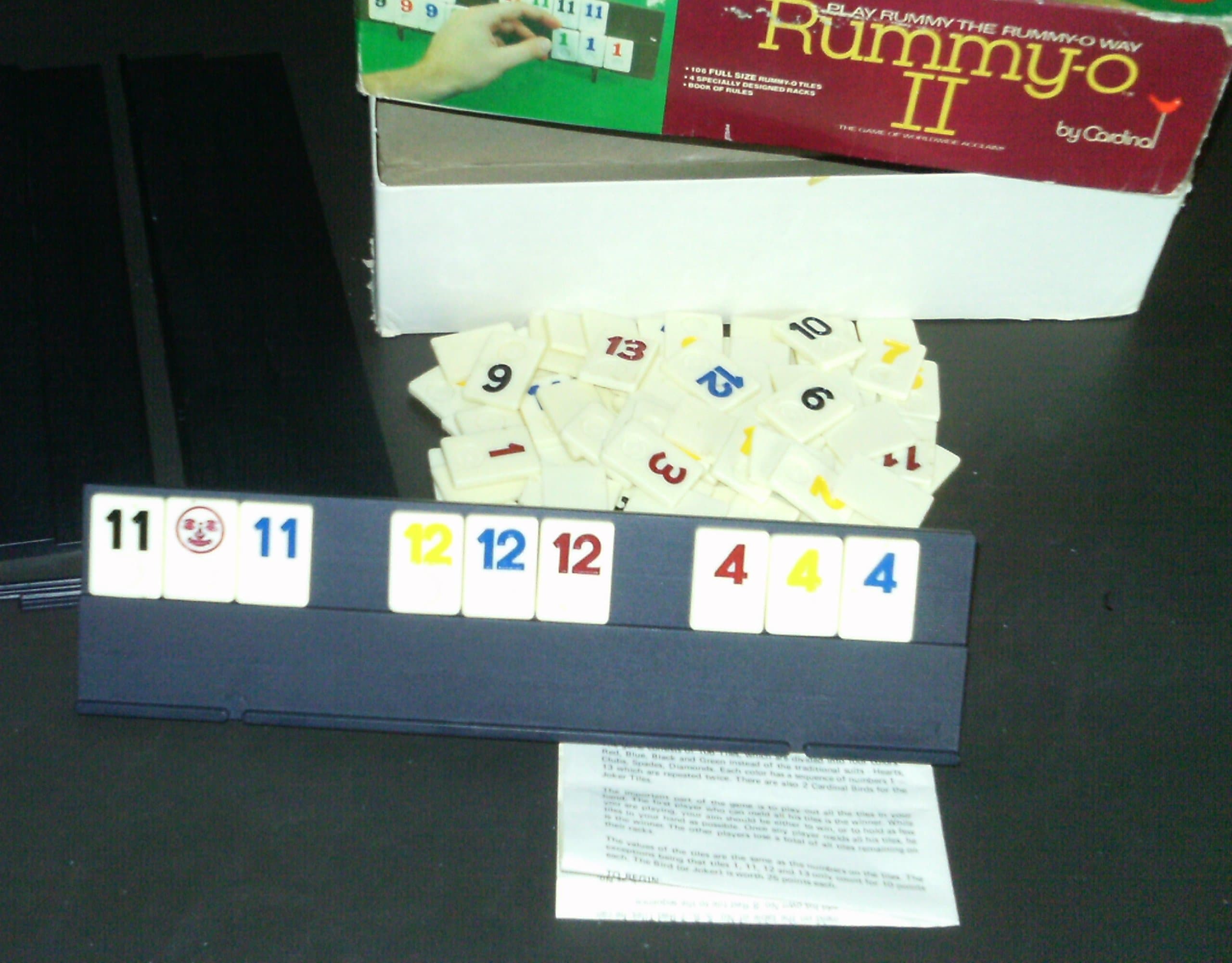 Rummy-o II (2) By Cardinal Model no. 850