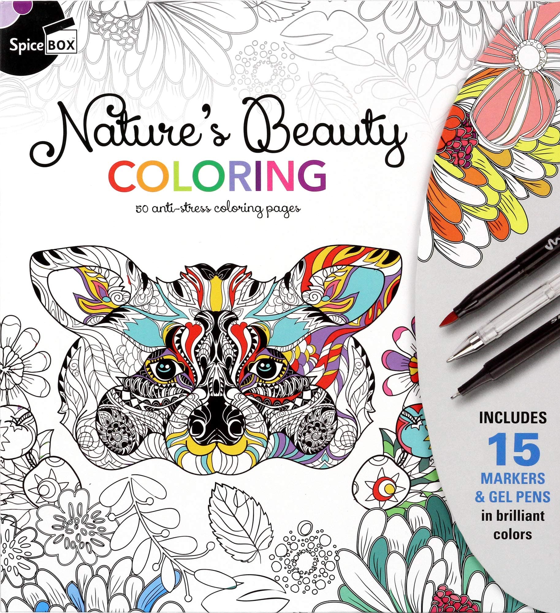 SpiceBox Sketch Plus Nature's Beauty Coloring Kit