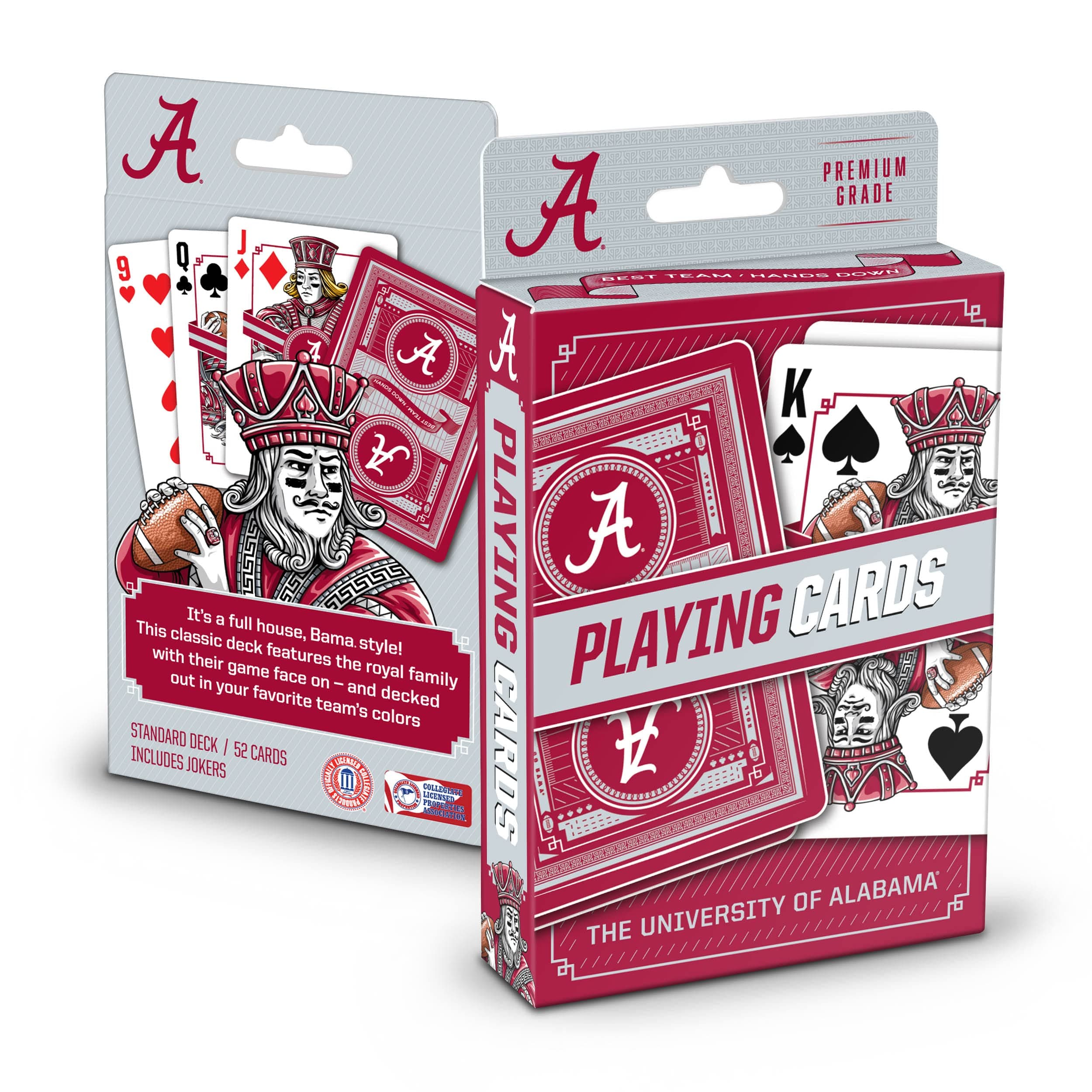 YouTheFan NCAA Officially-Licensed Playing Cards - Original Artwork on All face Cards and Jokers - Team’s Official Colors - Quality Linen Texture - Designed in The USA