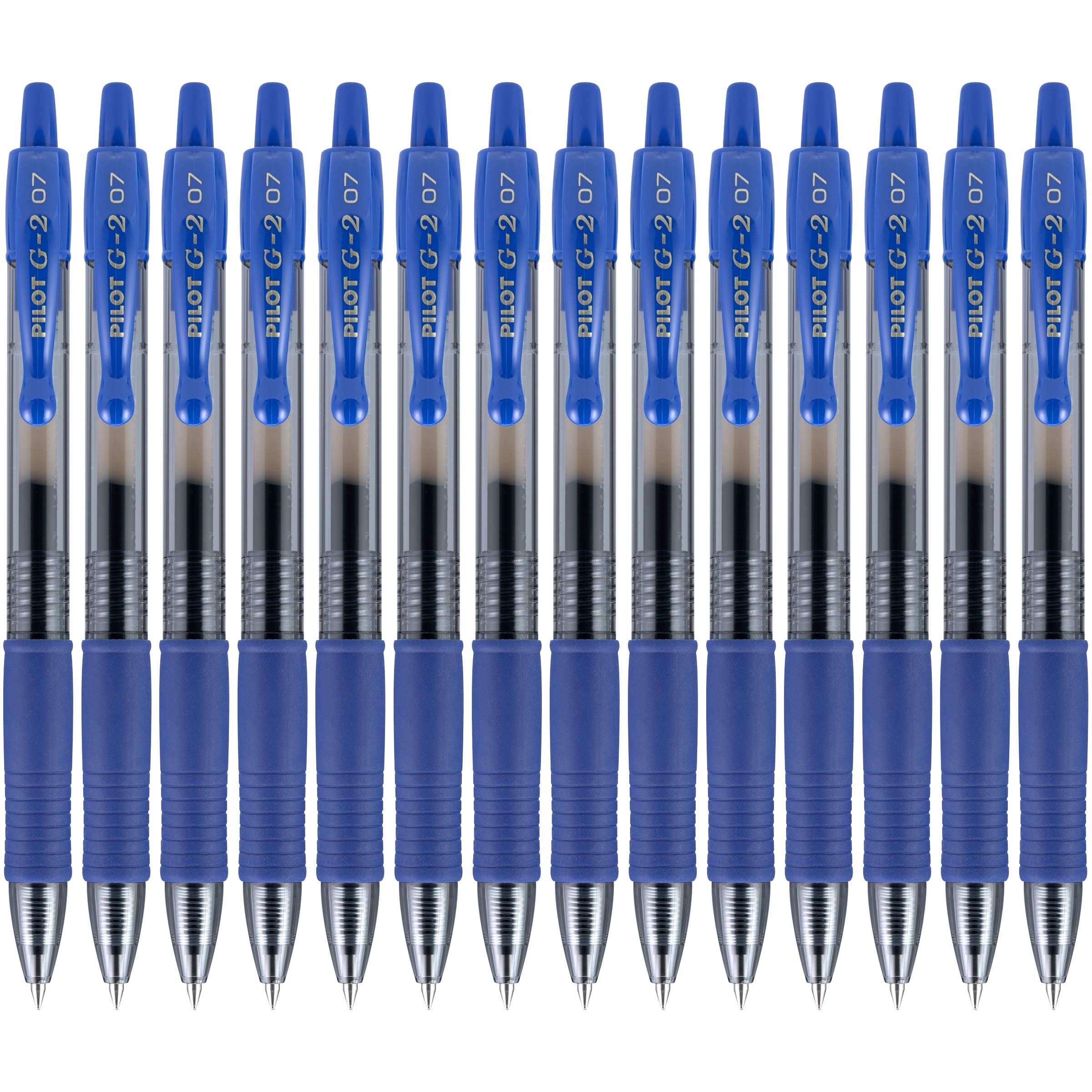 G2 Premium Refillable and Retractable Rolling Ball Gel Pens, Fine Point, Blue Ink, 14-Pack (15361)