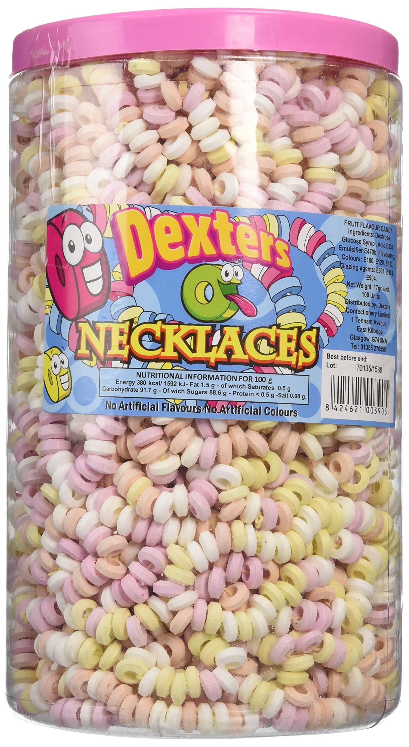 Dexters Candy Necklace (Pack of 100)