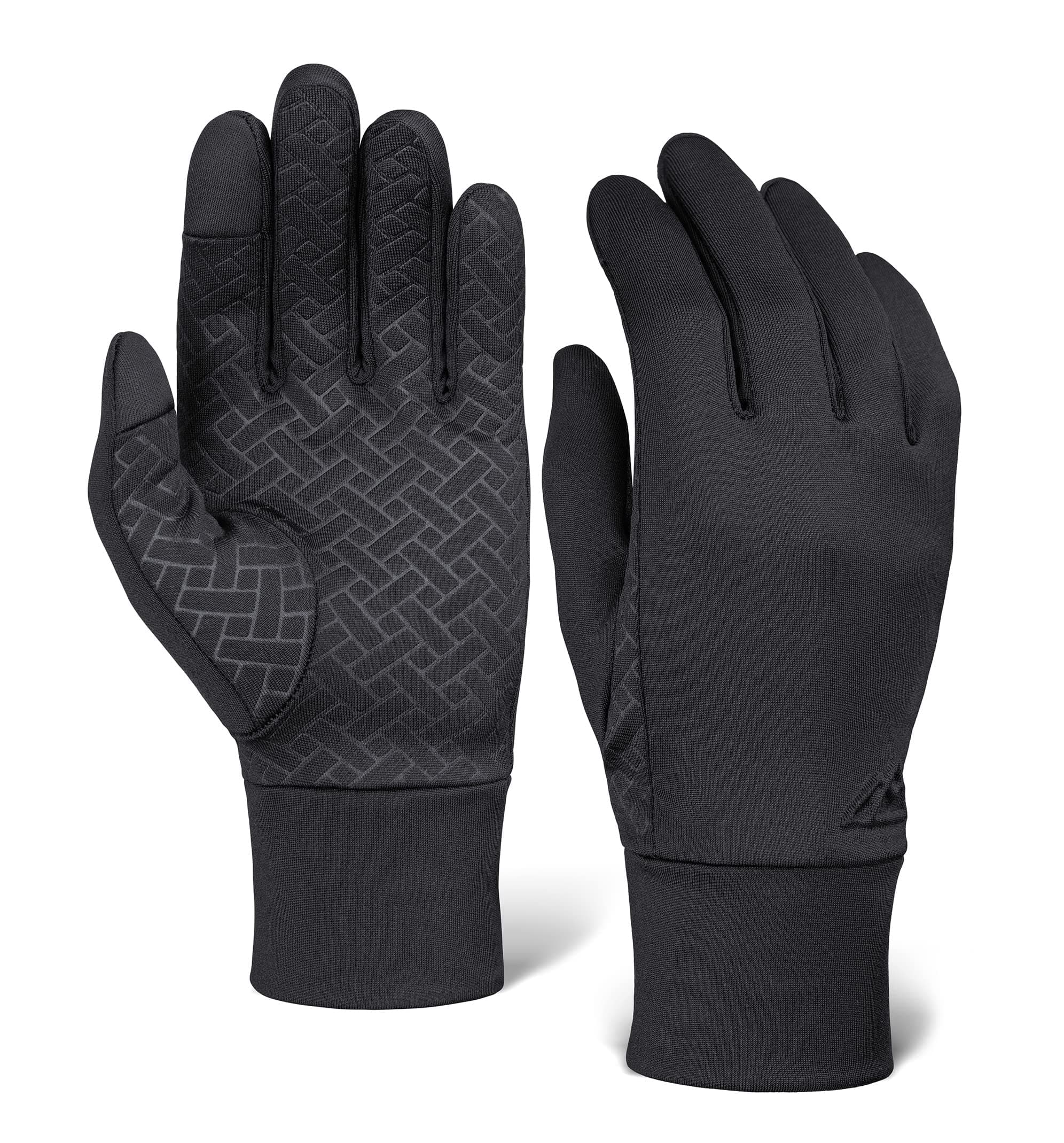 Winter Gloves - Touchscreen Running Gloves - 4-Way Stretch Cold Weather Gear - Water-Resistant Winter Gear
