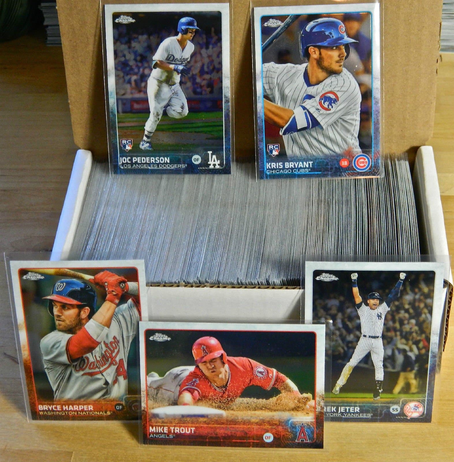 Topps Chrome 2015 Baseball - Complete 200 Card Set (Includes Kris Bryant Rookie Card)