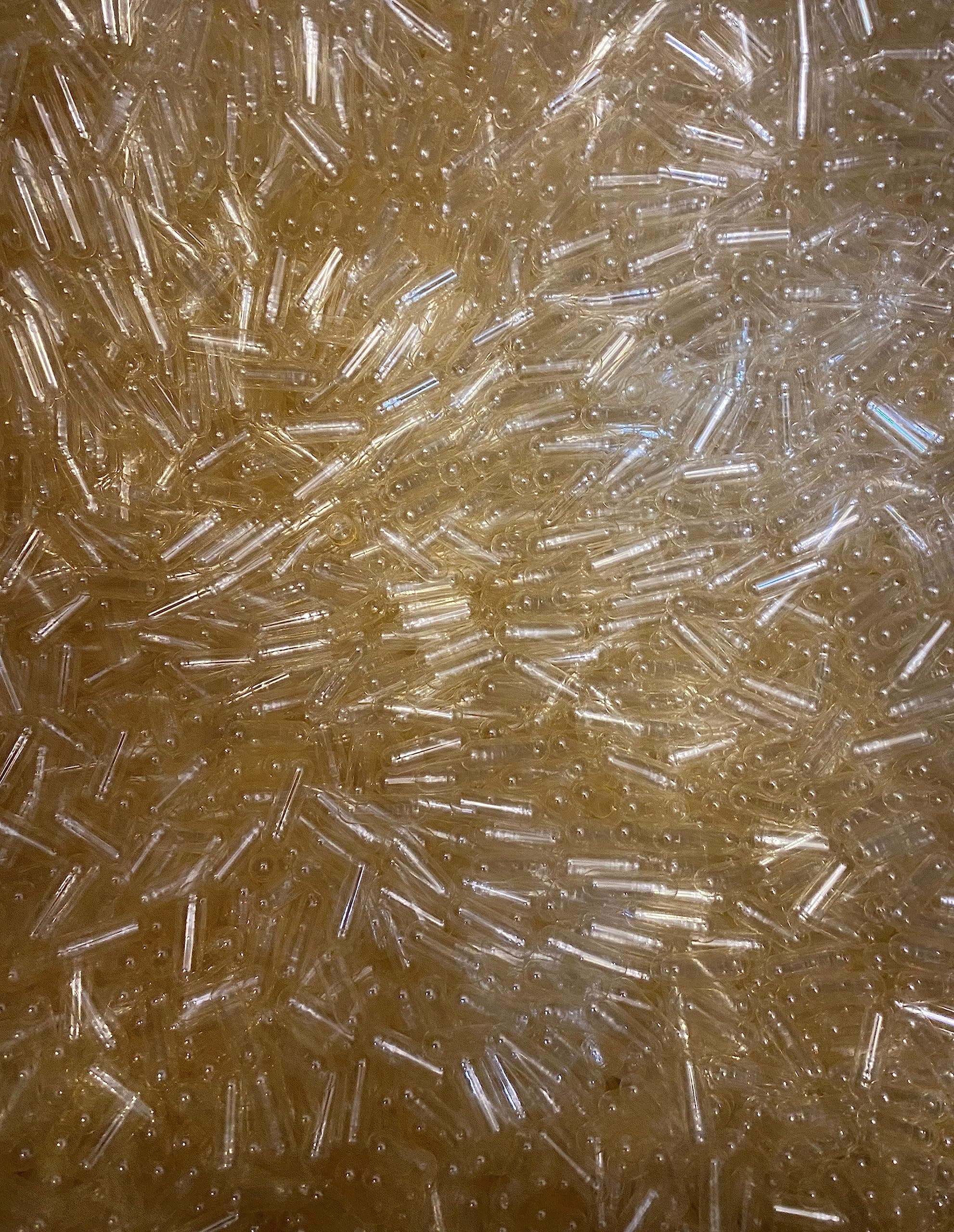 100 Empty Clear Gelatin Hard Capsules Size 2 self Fill Gel caps Halal Kosher Certified