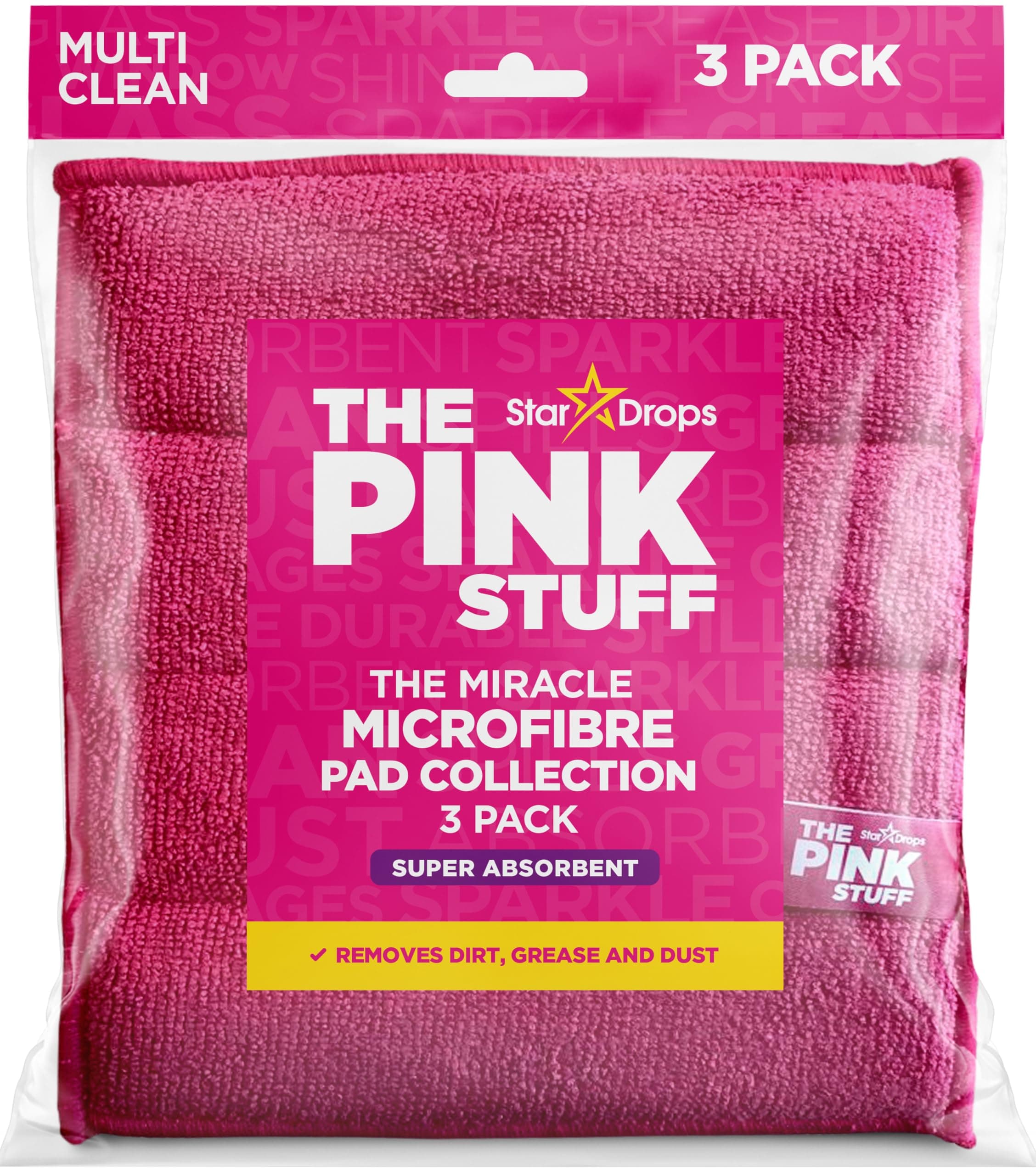 Stardrops – The Pink Stuff – Miracle Microfibre Pad Collection 3 Pack