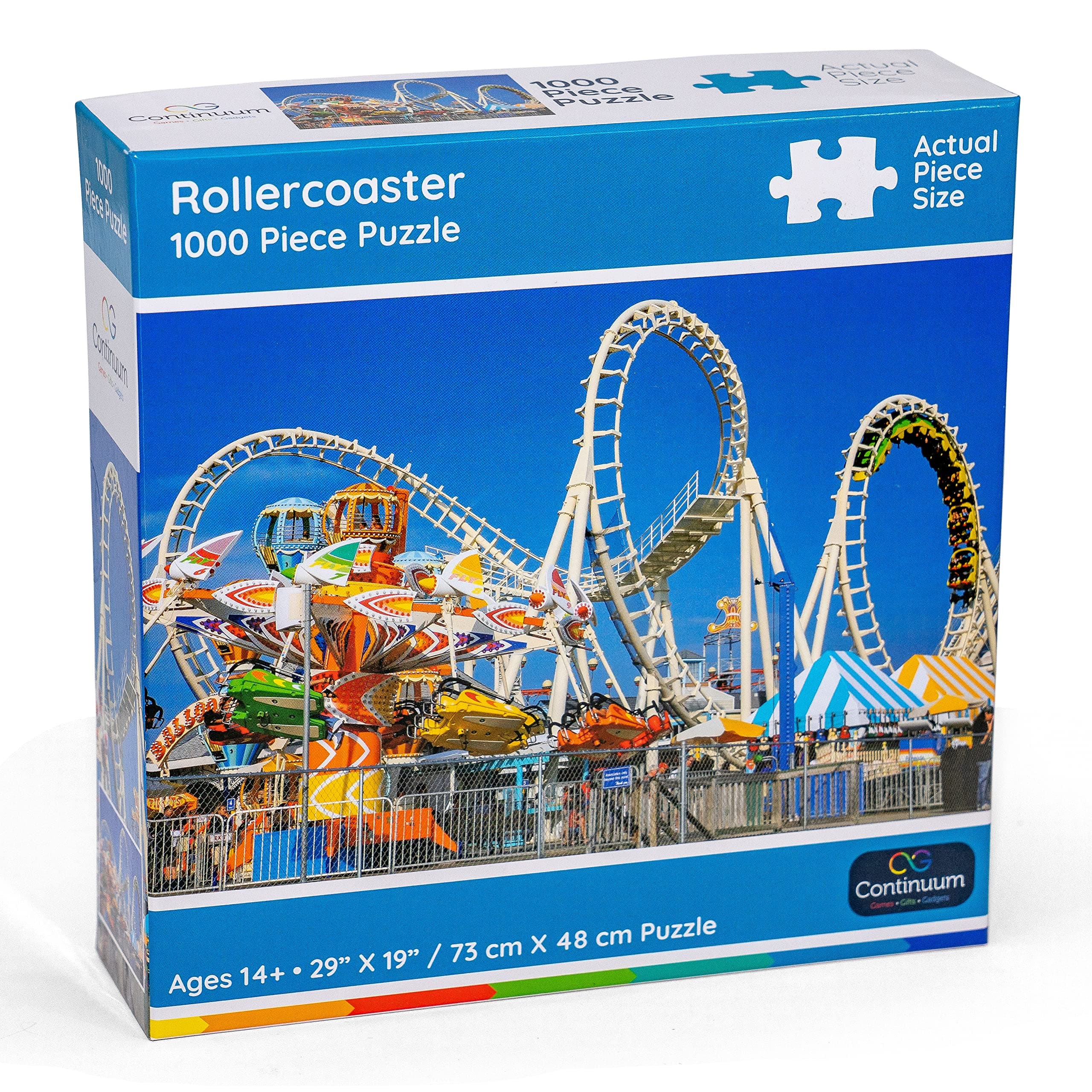 Continuum Games Roller Coaster 1000 Piece Jigsaw Puzzles Fun Puzzle Gift for Adults Family and Kids