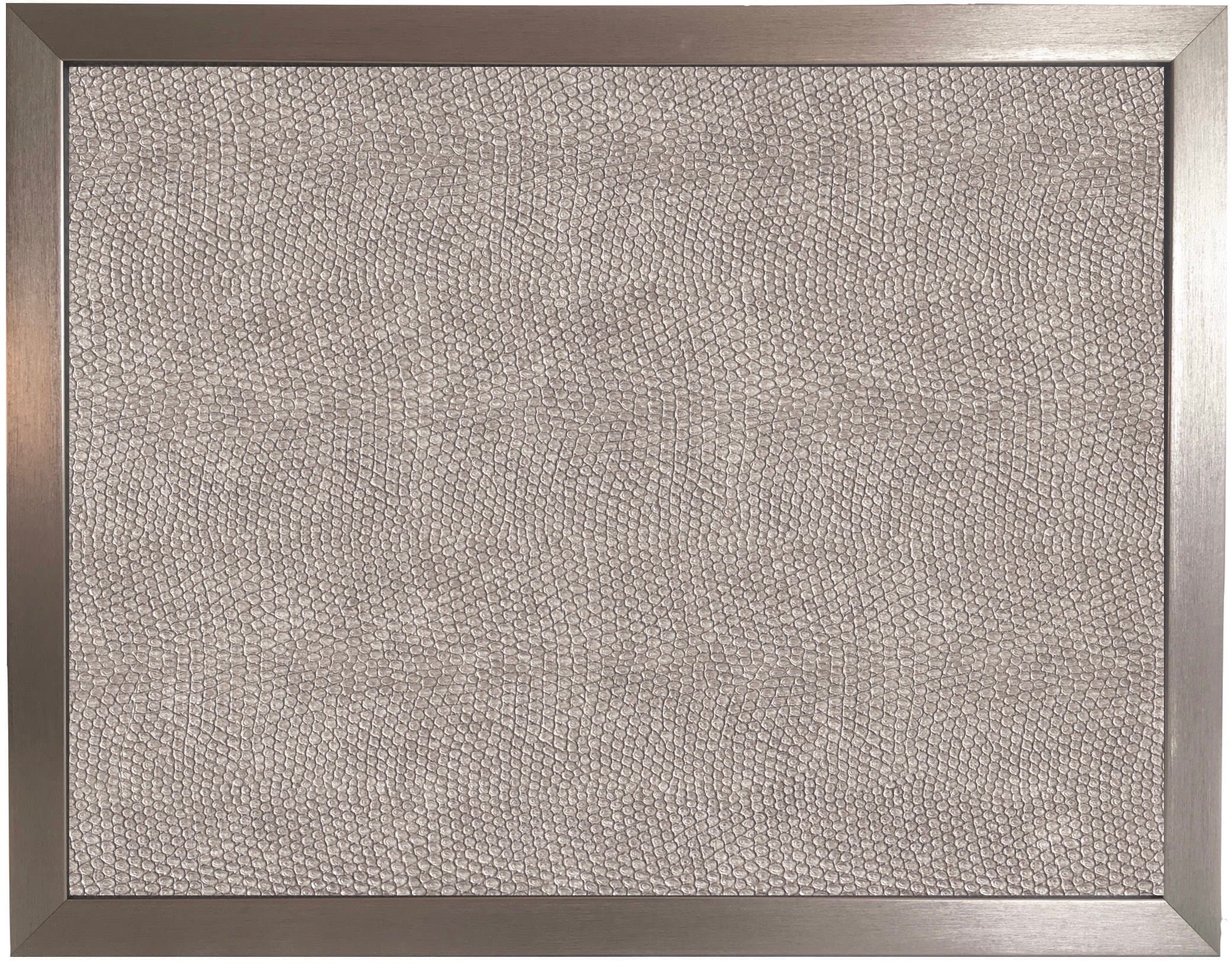 Plain Cushioned Bean Bag Lap Trays, Pale Grey Leather Look Lap Tray with Printed Top for Eating and Lap Desk Use (Crock 97 Silver)