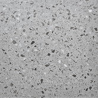 – Peel and Stick Floor Tiles Pack of 30 Pieces Covers 30 ft² (2.79m²) Self Adhesive Vinyl Floor Tiles Size 12x12 in (30.5x30.5cm) 1.5mm Thick Waterproof Kitchen Terrazzo Grey Vinyl Flooring