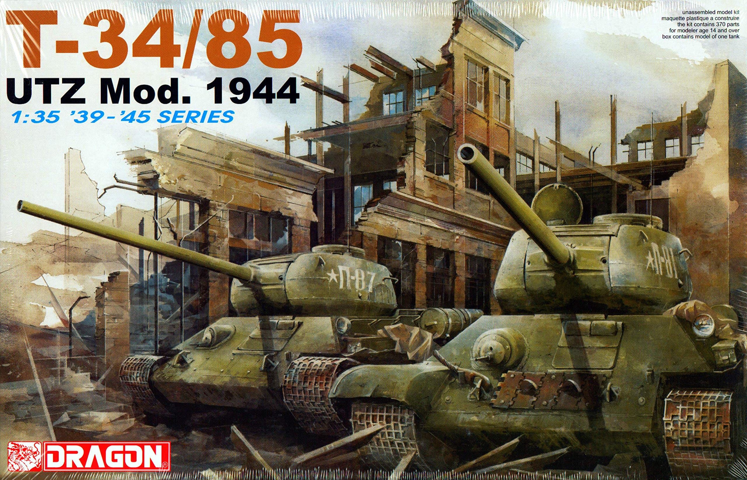 Dragon T-34/85 Utz Mod. 1944 1:35 Scale Military Model Kit