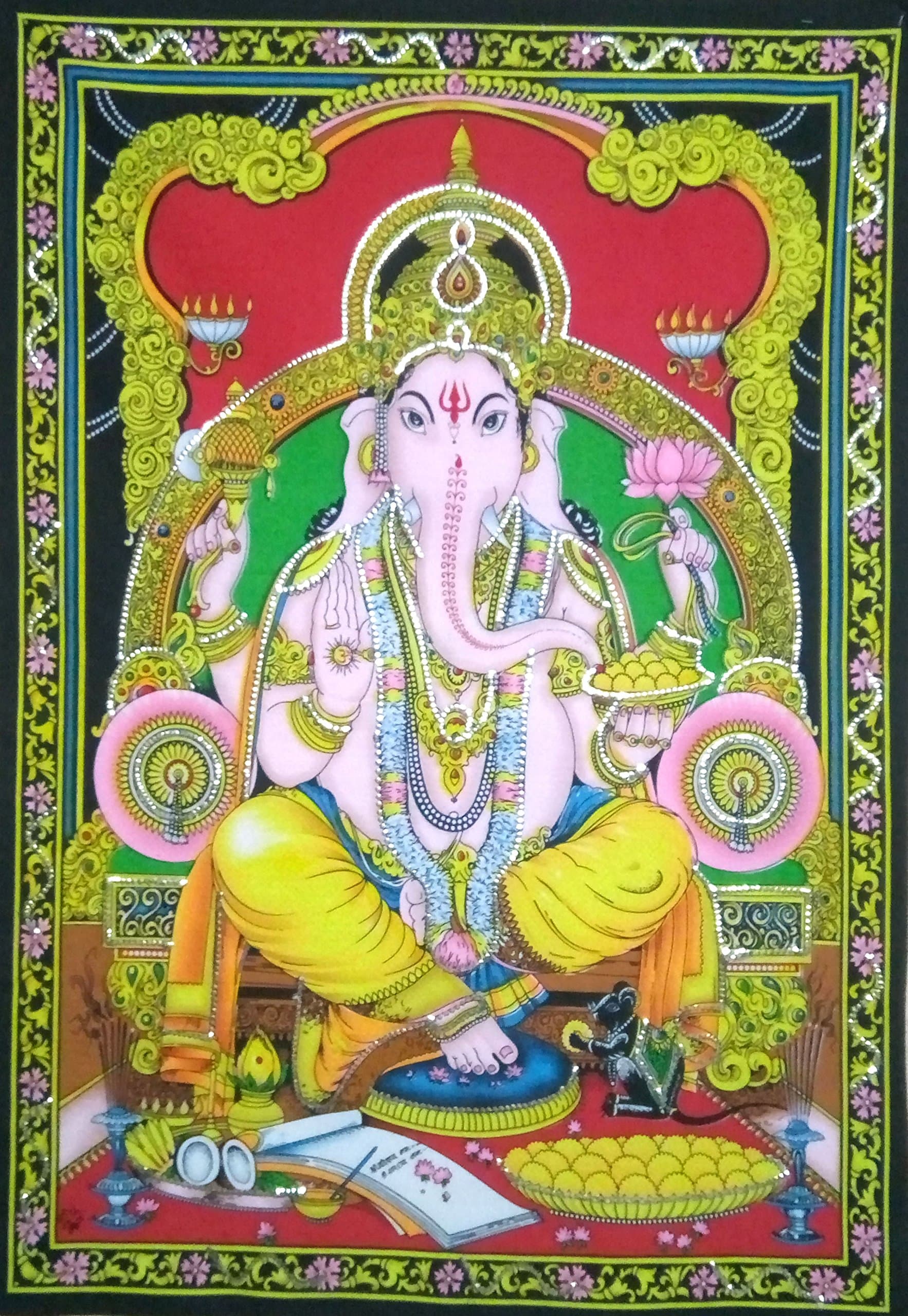 Lord Ganesh 43" X 30" Tapestry