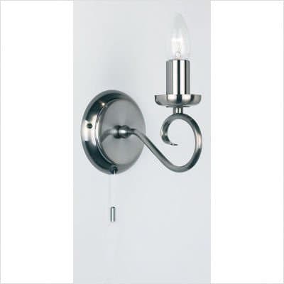 Candle Sconce in Antique Silver