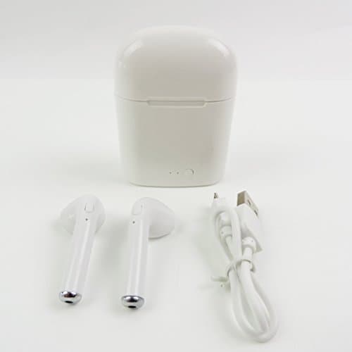 idooka Bluetooth Wireless Ear Pod Headphones With Charging Case (White)