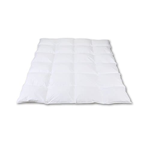 Down Duvet 4 x 6 Cassettes 90% Down 10% Feather (White) 720 g 135x200 720 g, Weiß, 135 x 200 cm