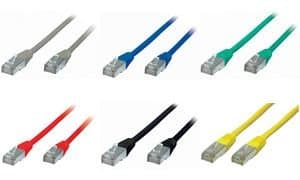 Cat 5e Patch Cable Ethernet Lan Shielded Gigabit Network Cable RJ45 °F/UTP Patch Cable Twisted Pair with 2 x RJ45 Connector for Patch Panels, Routers, Modems DSL and other devices with an RJ45 connection green Green 7.5