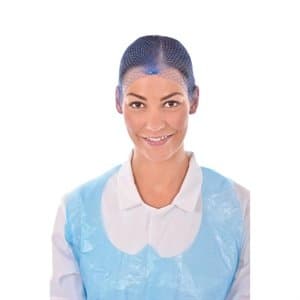 Hair Net Light Blue Size: One size fits all. Pack Quantity: 50