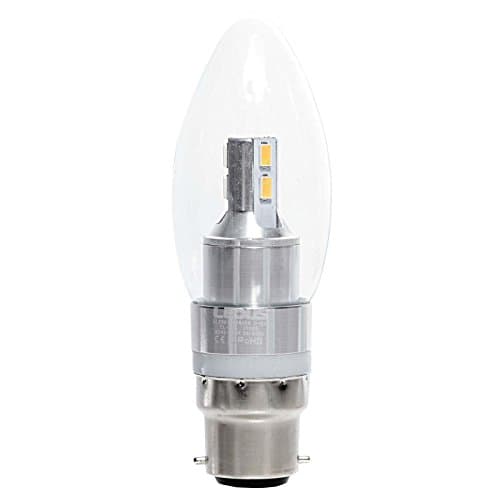 B15 LED Candle Light LEDUS Bulbs 3W (25W HALOGEN EQUIVALENT) Premium Quality Energy Saver with 3 Years Warranty PERFECT for HOME and COMMERCIAL lighting - Lifespan up to 30000 Hours Non-dimmable