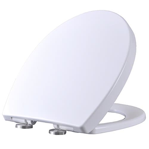 Toilet Seat (MN 2009) - with soft close automatic closure and quick release function of duroplast (UF-resin) - white - antibacterial protection